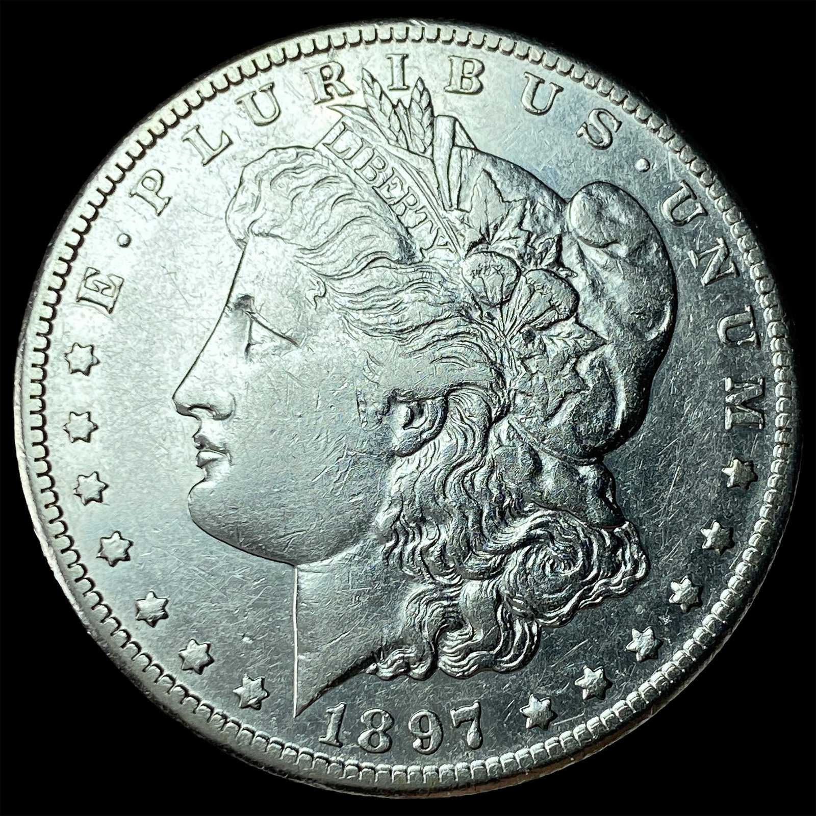 1897-S Silver Morgan Dollar CLOSELY UNCIRCULATED: 1897-S Silver Morgan Dollar CLOSELY UNCIRCULATED