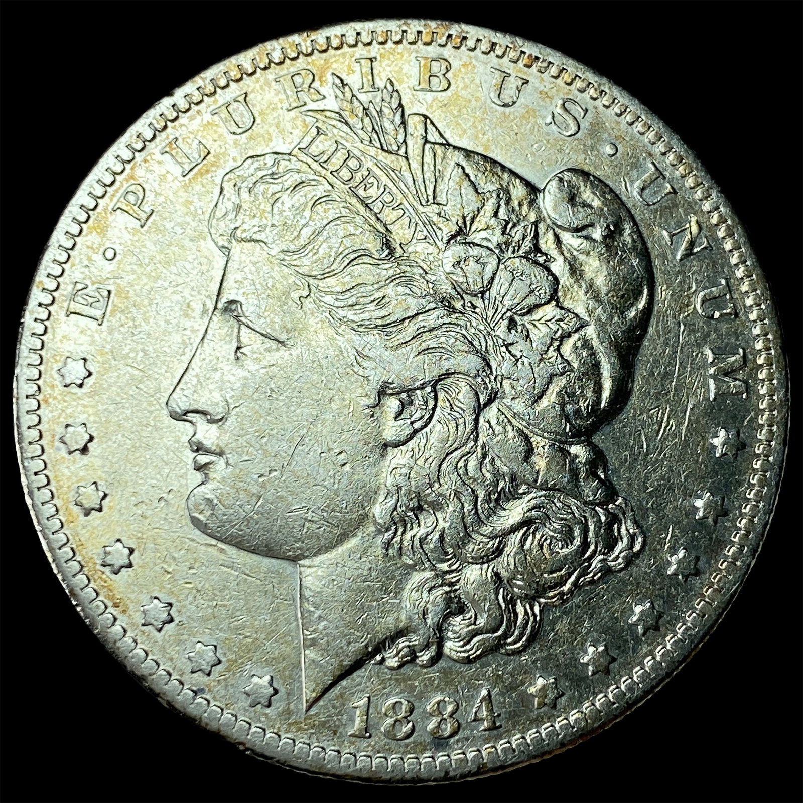 1884-S Silver Morgan Dollar CLOSELY UNCIRCULATED: 1884-S Silver Morgan Dollar CLOSELY UNCIRCULATED