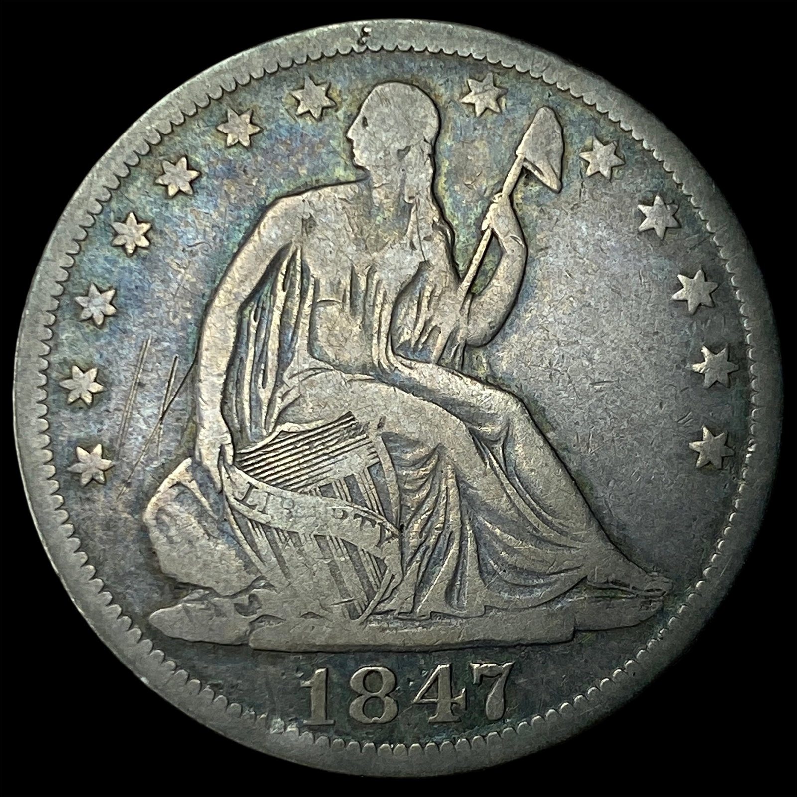 1847-O Silver Half Dollar NEARLY UNCIRCULATED (1 of 2)