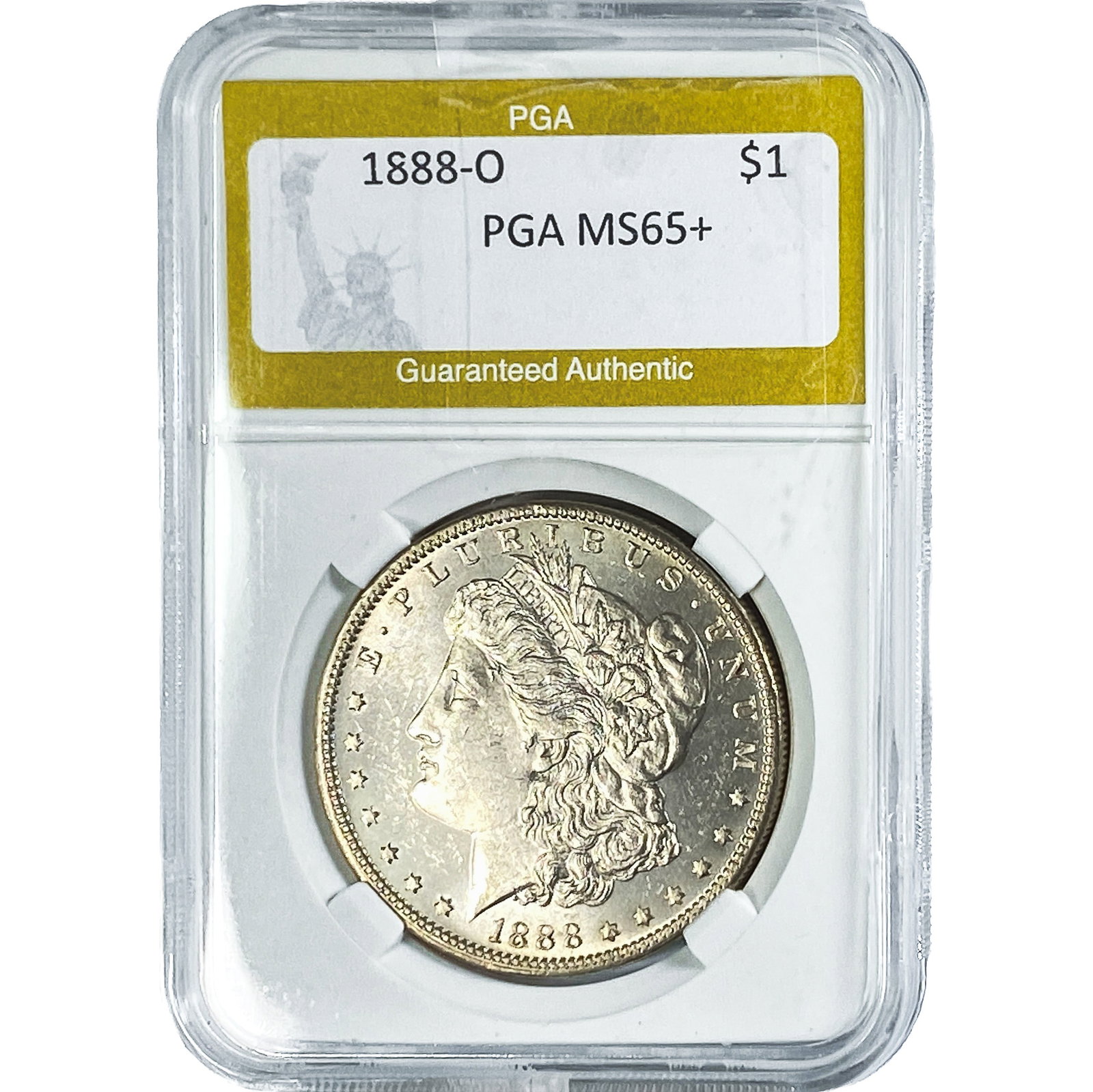 1888-O Morgan Silver Dollar PGA MS65+: 1888-O Morgan Silver Dollar PGA MS65+