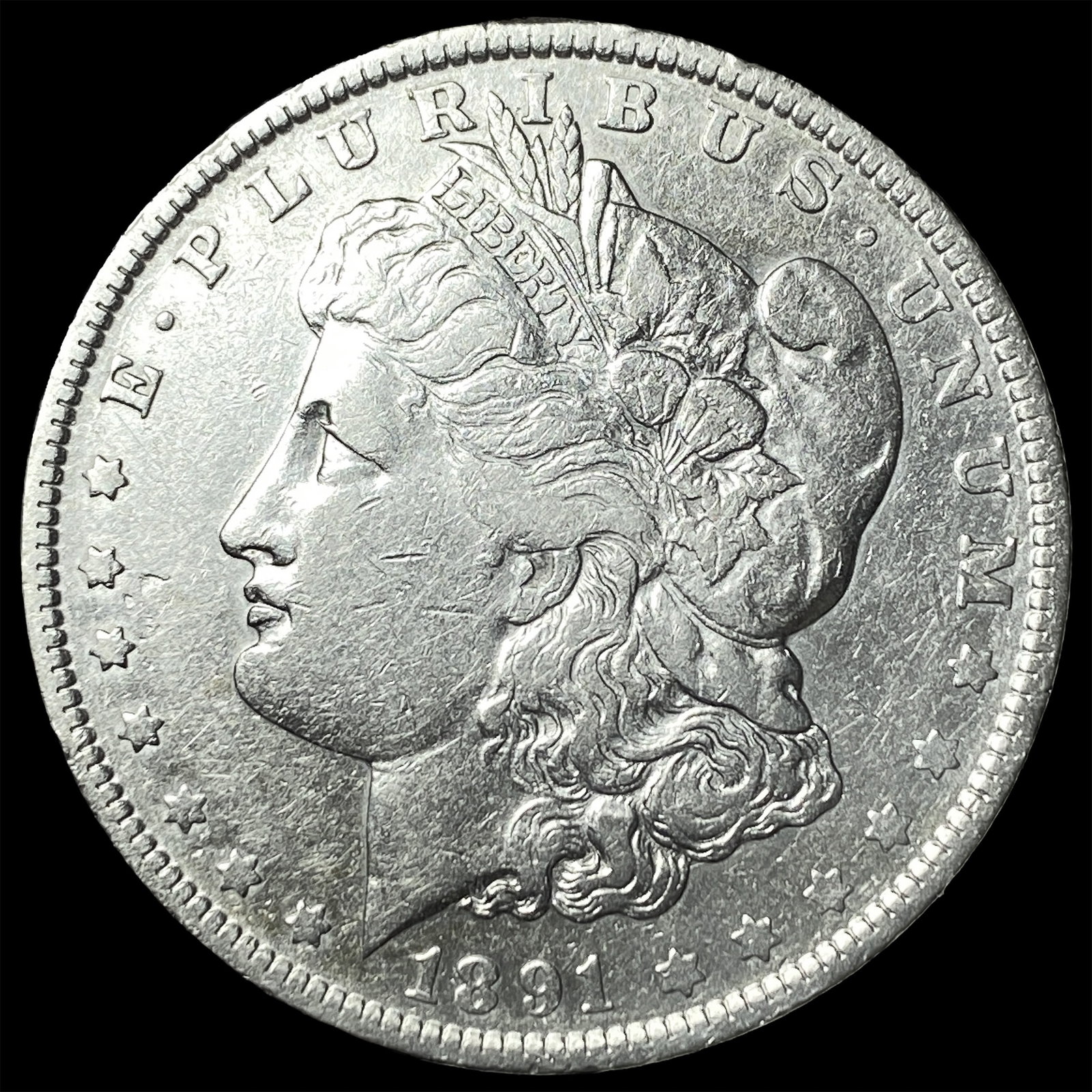 1891-O Silver Morgan Dollar ABOUT UNCIRCULATED: 1891-O Silver Morgan Dollar ABOUT UNCIRCULATED