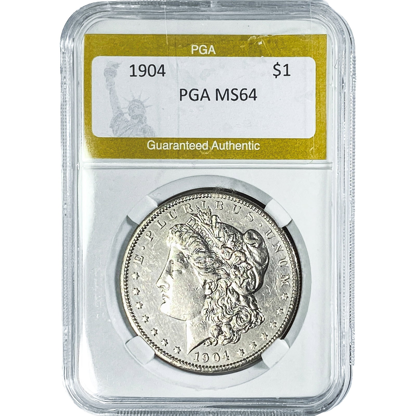 1904 Morgan Silver Dollar PGA MS64: 1904 Morgan Silver Dollar PGA MS64