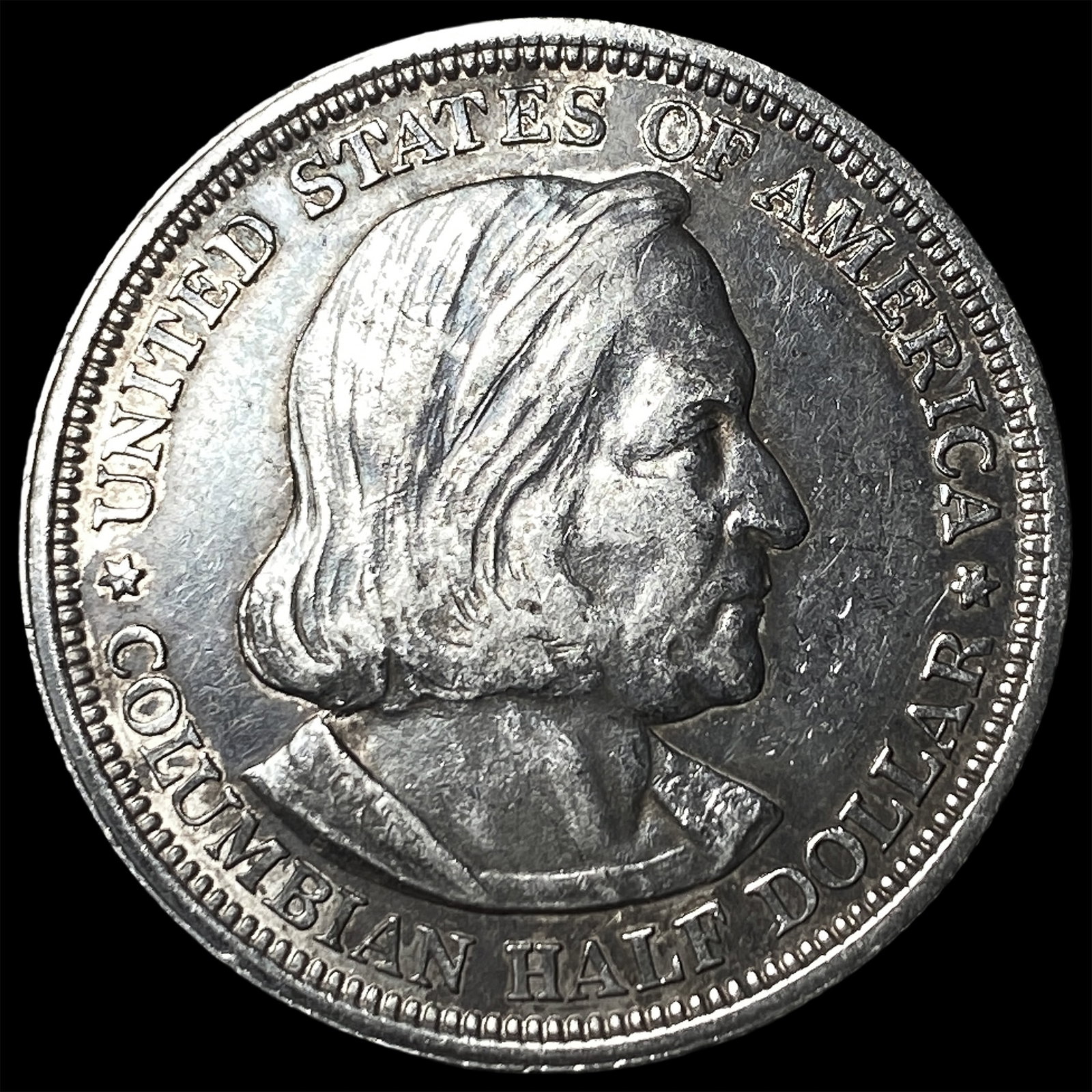 1893 Silver Columbian Half Dollar NEARLY UNCIRCULATED: 1893 Silver Columbian Half Dollar NEARLY UNCIRCULATED