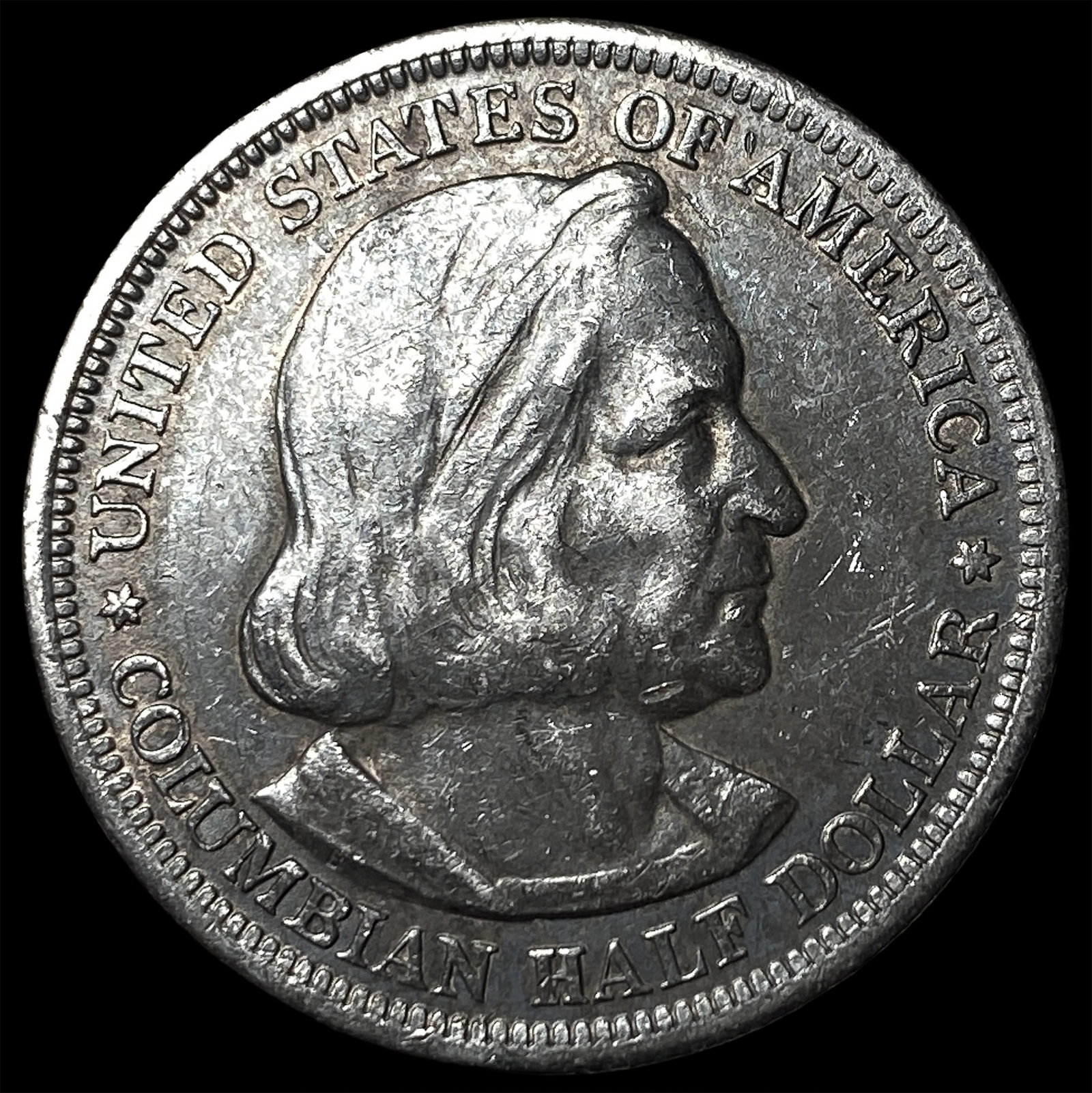 1893 Silver Columbian Half Dollar NEARLY UNCIRCULATED: 1893 Silver Columbian Half Dollar NEARLY UNCIRCULATED