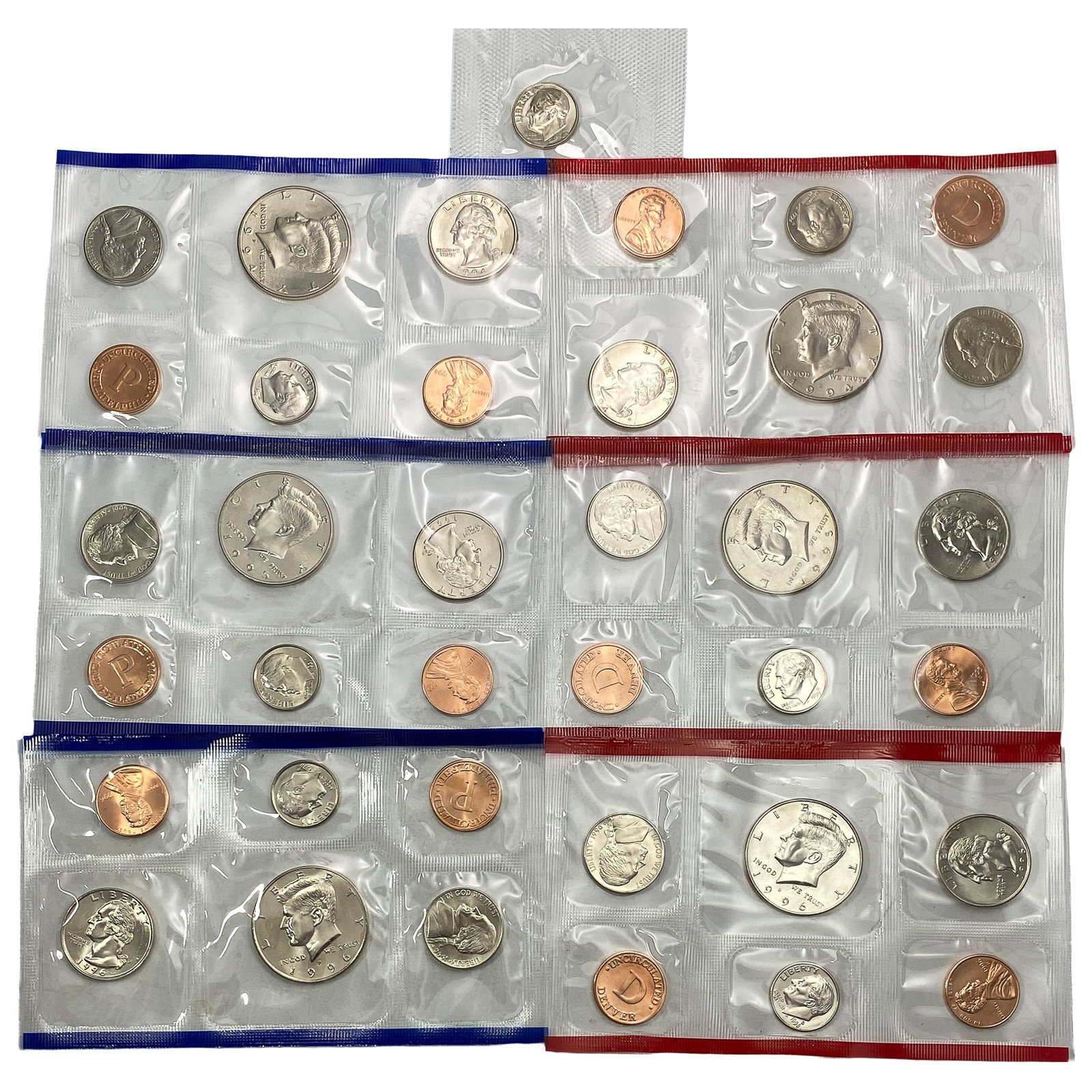 1994-1996 3 U.S. Mint Uncirculated Coin Set (1 of 2)