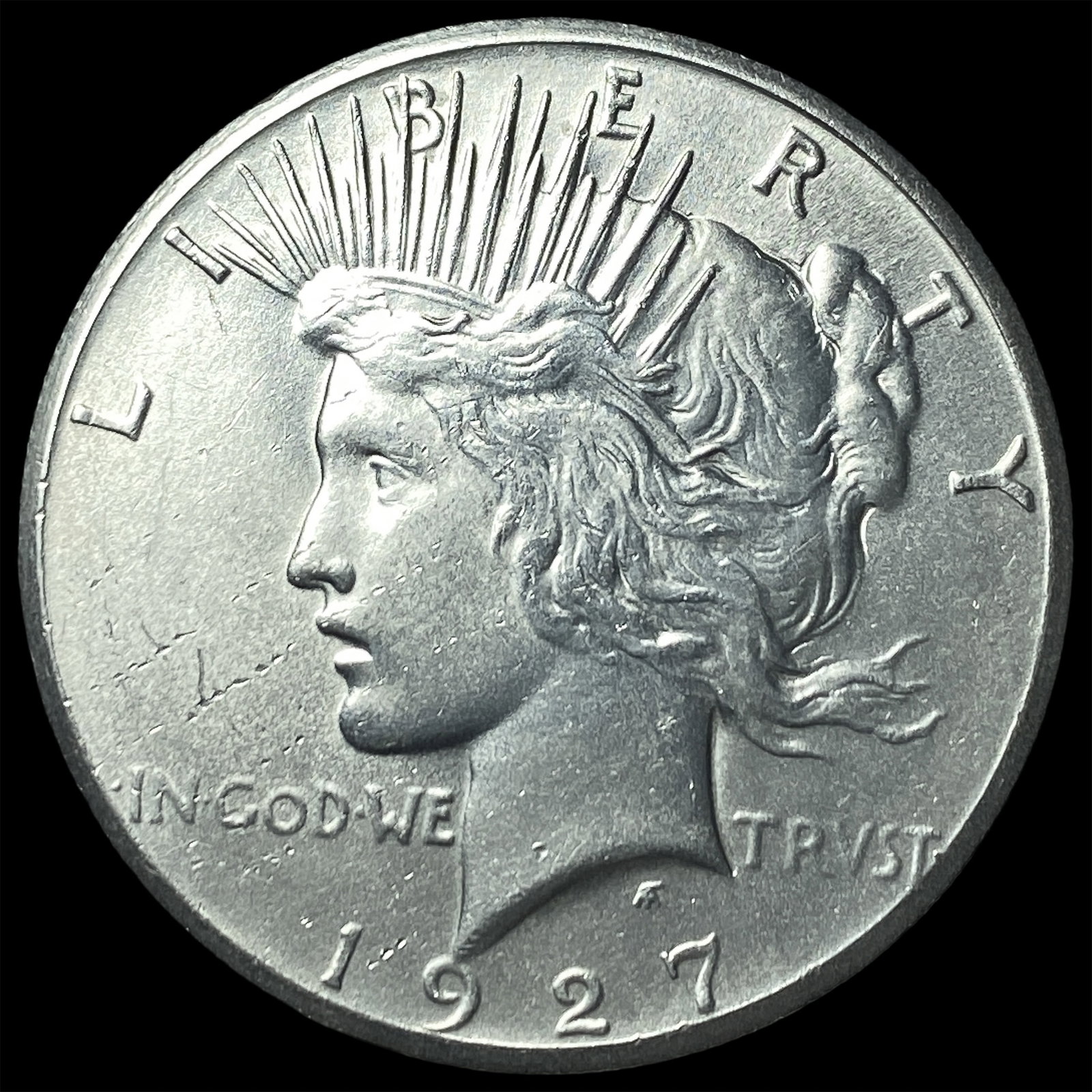1927 Silver Peace Dollar CHOICE AU: 1927 Silver Peace Dollar CHOICE AU