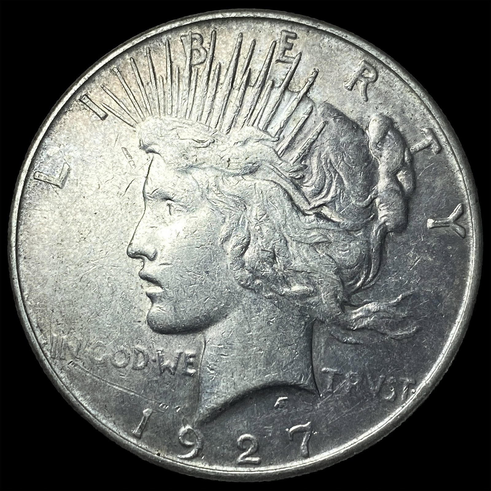 1927-S Silver Peace Dollar CLOSELY UNCIRCULATED: 1927-S Silver Peace Dollar CLOSELY UNCIRCULATED