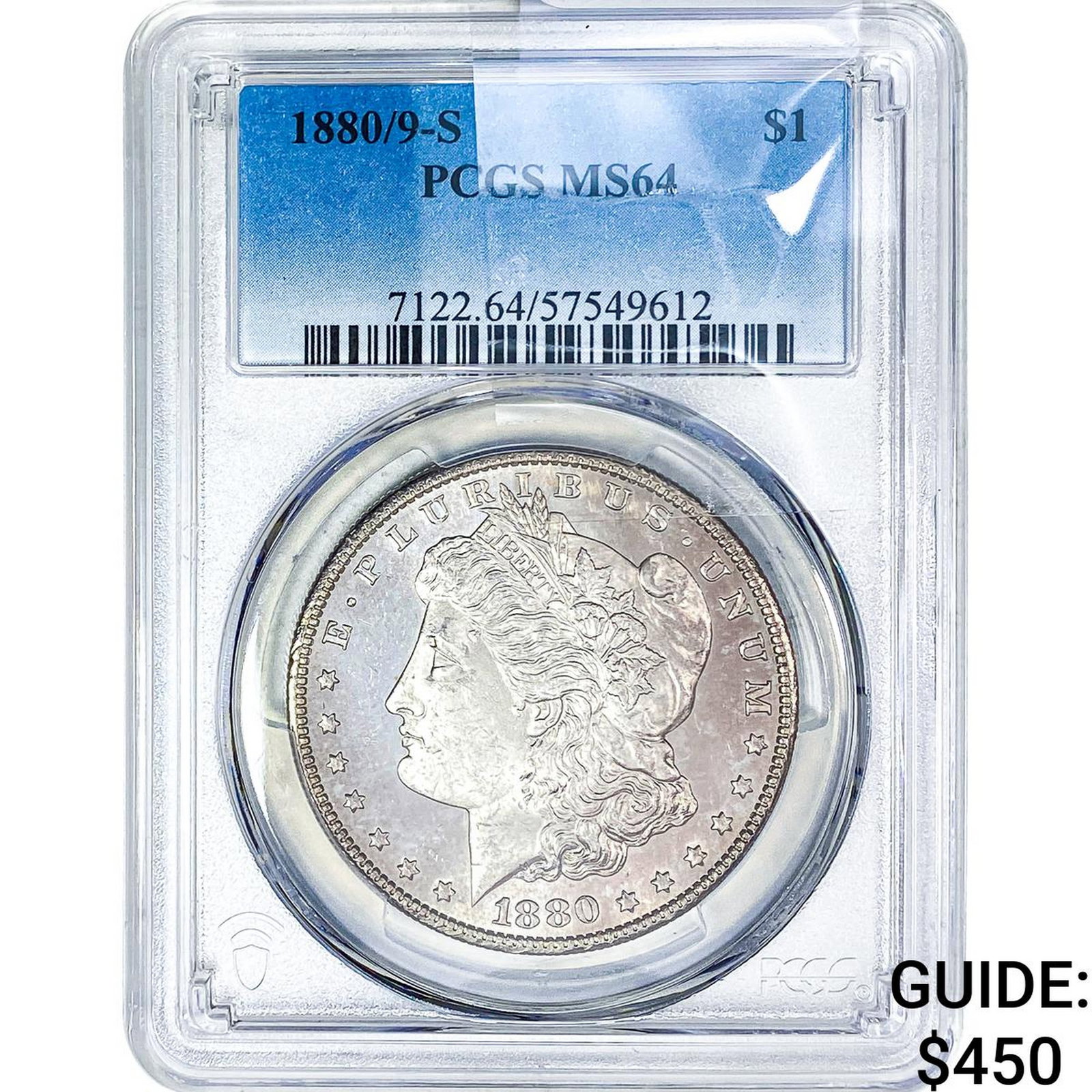1880/O-S Morgan Silver Dollar PCGS MS64 (1 of 2)