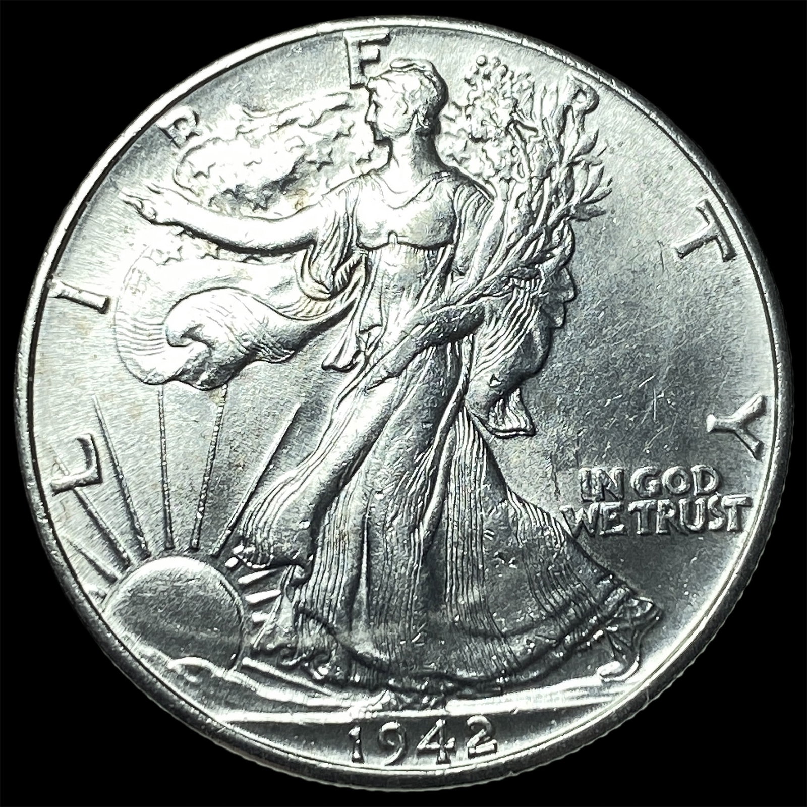 1942 Silver Half Dollar CHOICE BU: 1942 Silver Half Dollar CHOICE BU