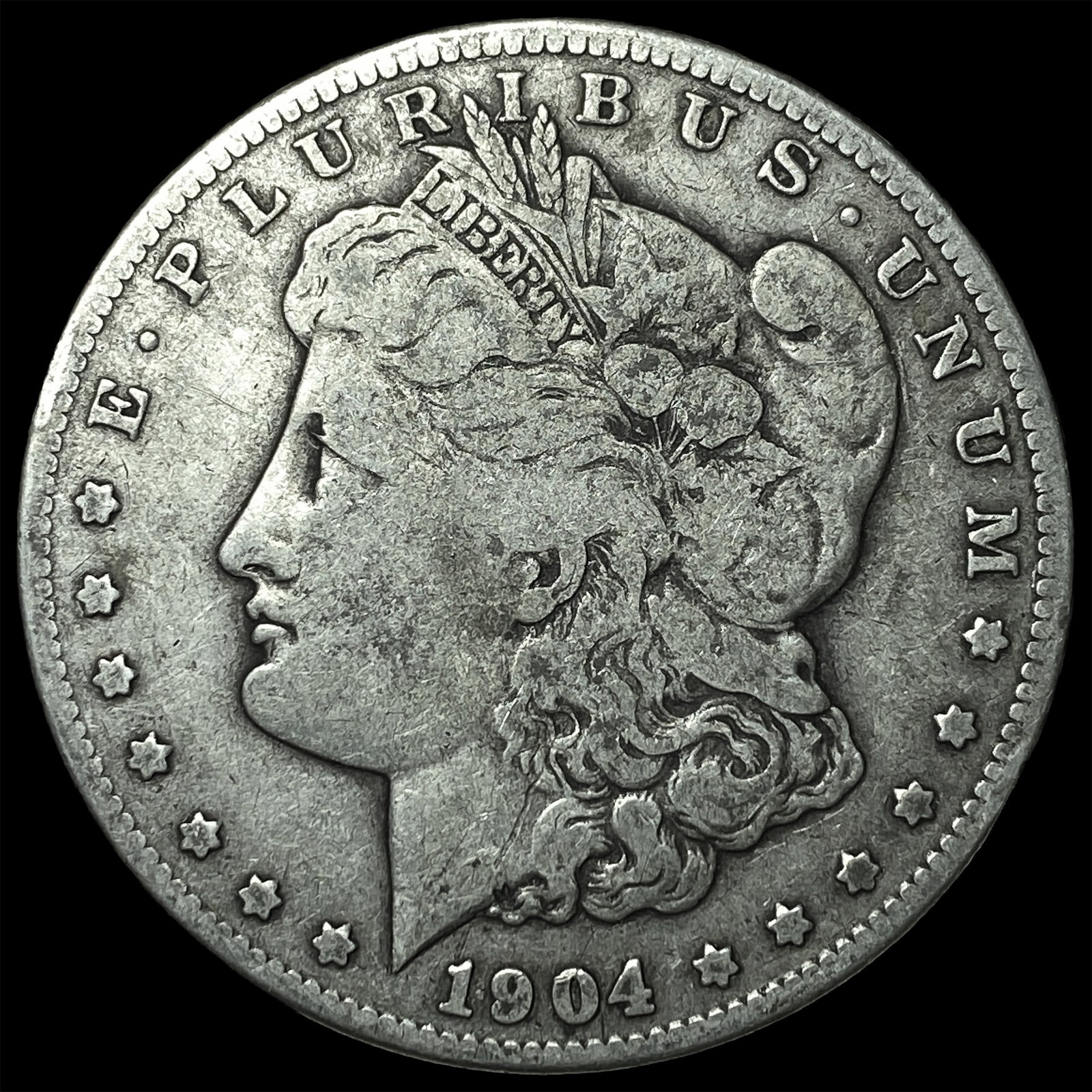 1904-S Silver Morgan Dollar LIGHTLY CIRCULATED: 1904-S Silver Morgan Dollar LIGHTLY CIRCULATED