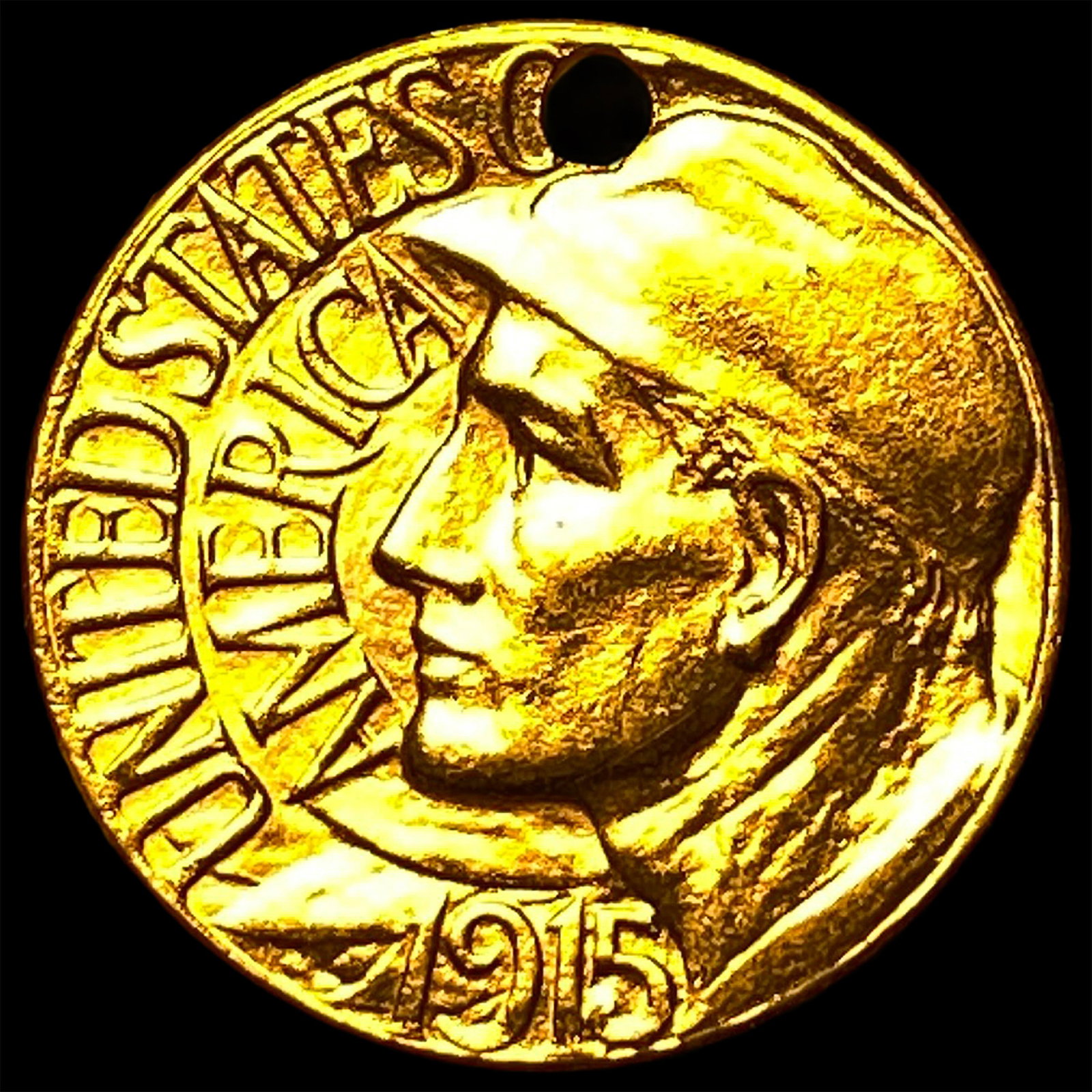 1915-S Gold $1 Panama-Pacific Exposition NEARLY UNCIRCULATED: 1915-S Gold $1 Panama-Pacific Exposition NEARLY UNCIRCULATED