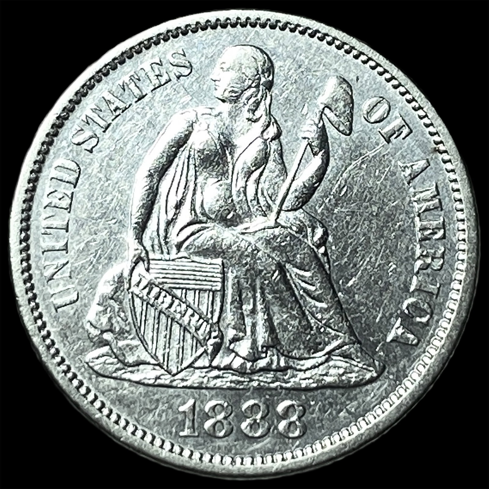 1838 Seated Liberty Dime HIGH GRADE: 1838 Seated Liberty Dime HIGH GRADE