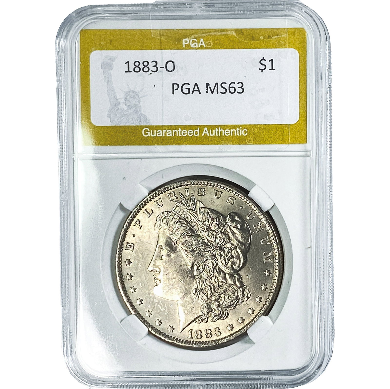 1883-O Morgan Silver Dollar PGA MS63: 1883-O Morgan Silver Dollar PGA MS63