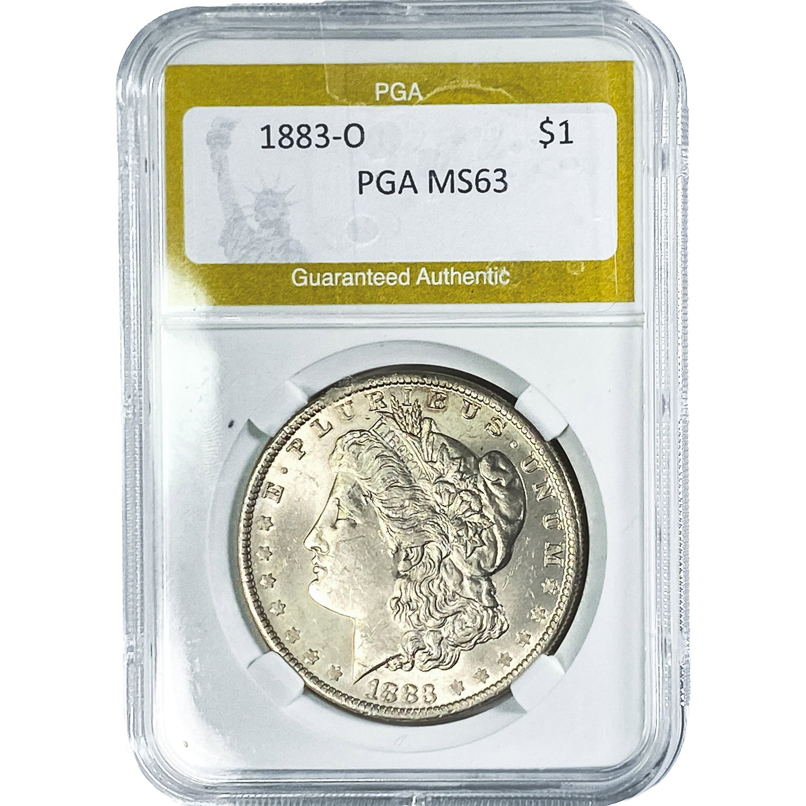 1883-O Morgan Silver Dollar PGA MS63: 1883-O Morgan Silver Dollar PGA MS63
