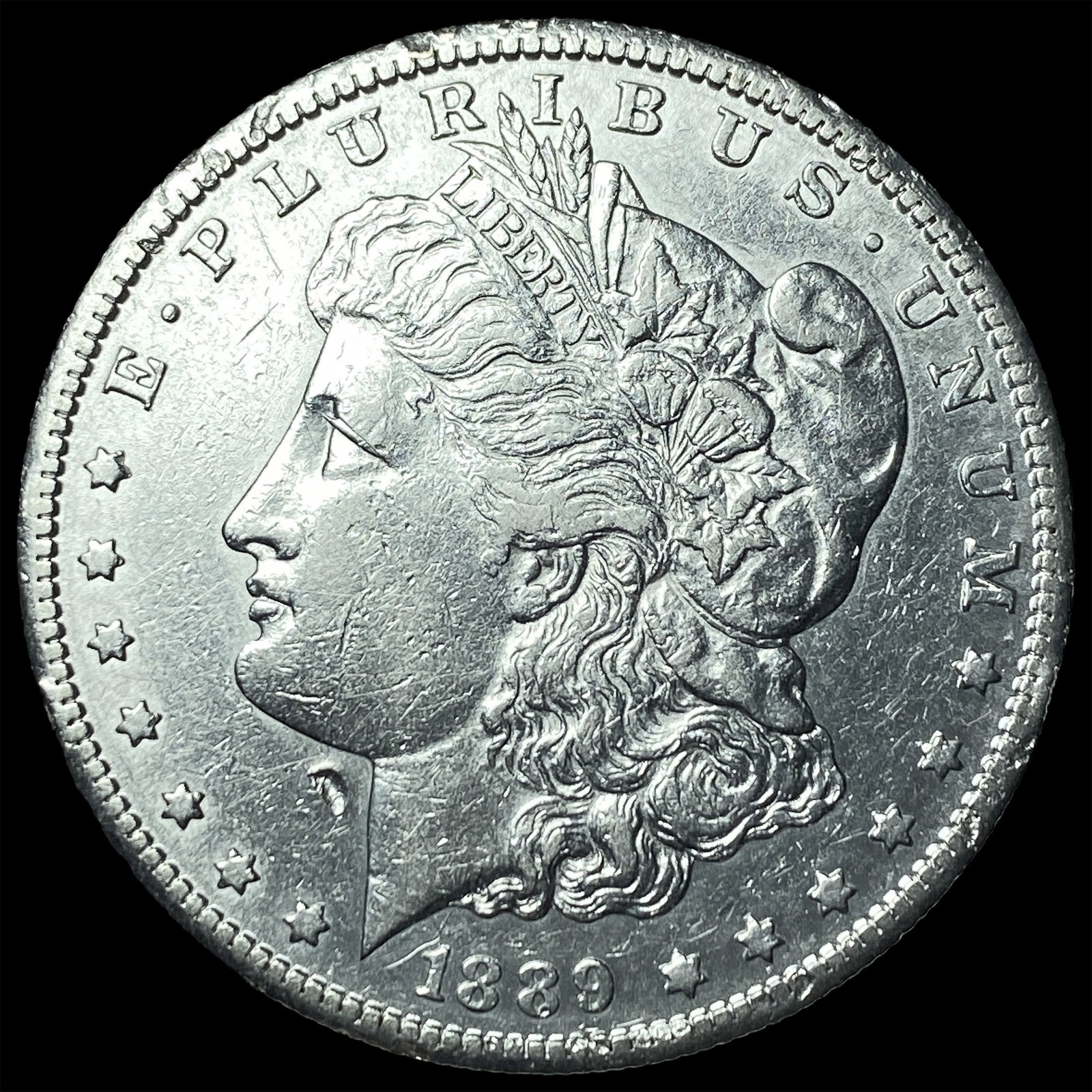 1889-S Silver Morgan Dollar CHOICE BU (1 of 2)