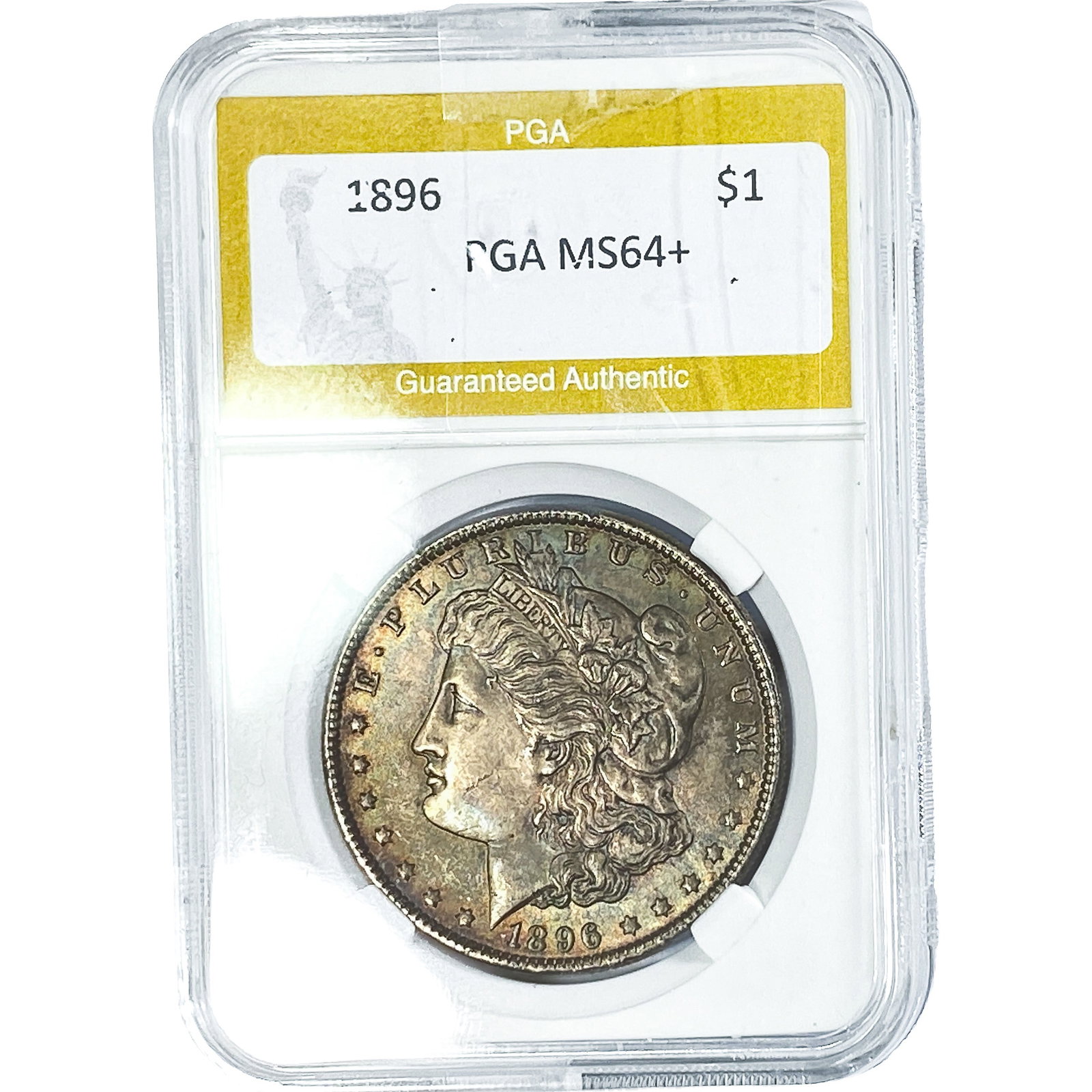 1896 Morgan Silver Dollar PGA MS64+: 1896 Morgan Silver Dollar PGA MS64+