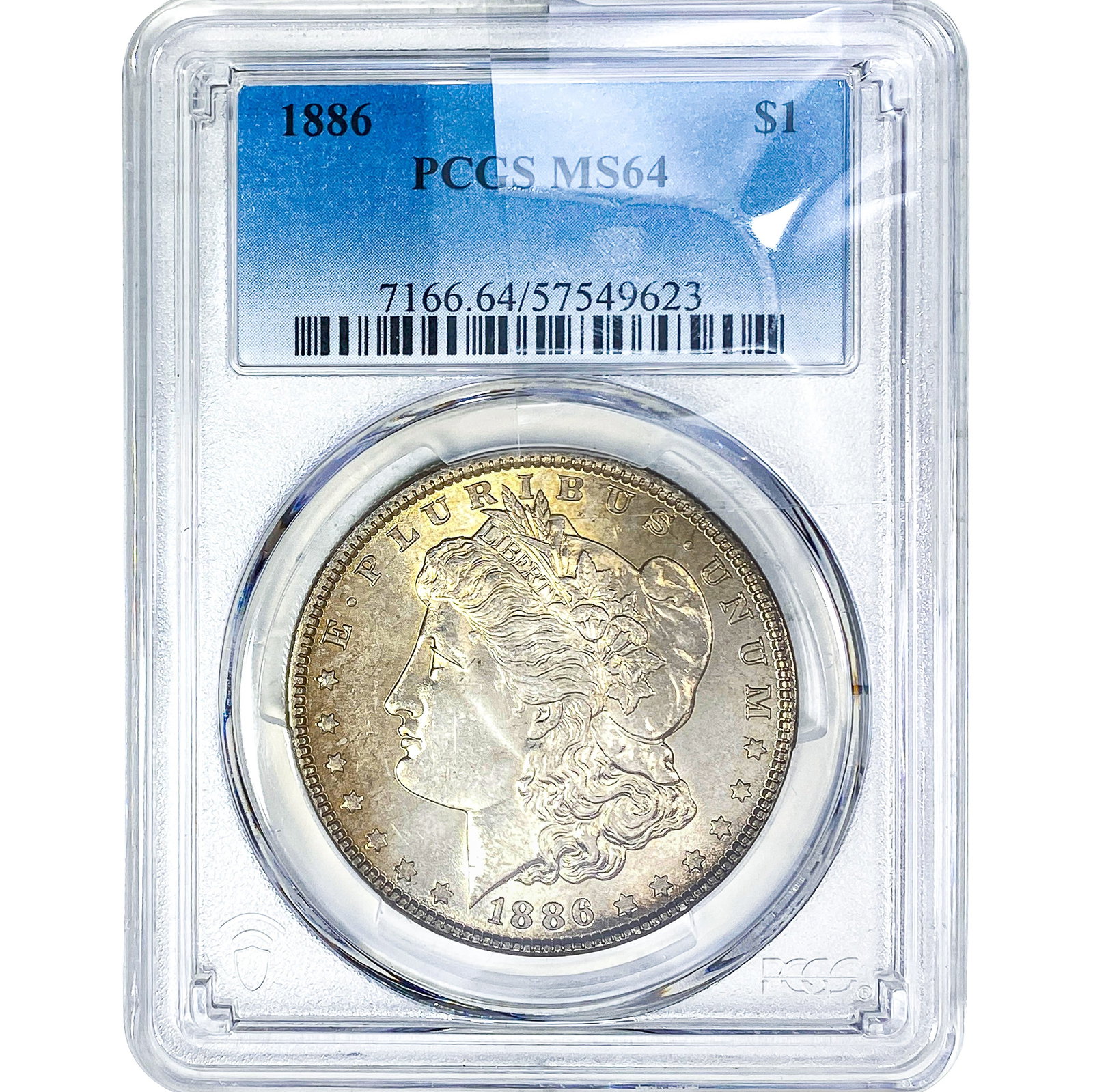 1886 Morgan Silver Dollar PCGS MS64: 1886 Morgan Silver Dollar PCGS MS64