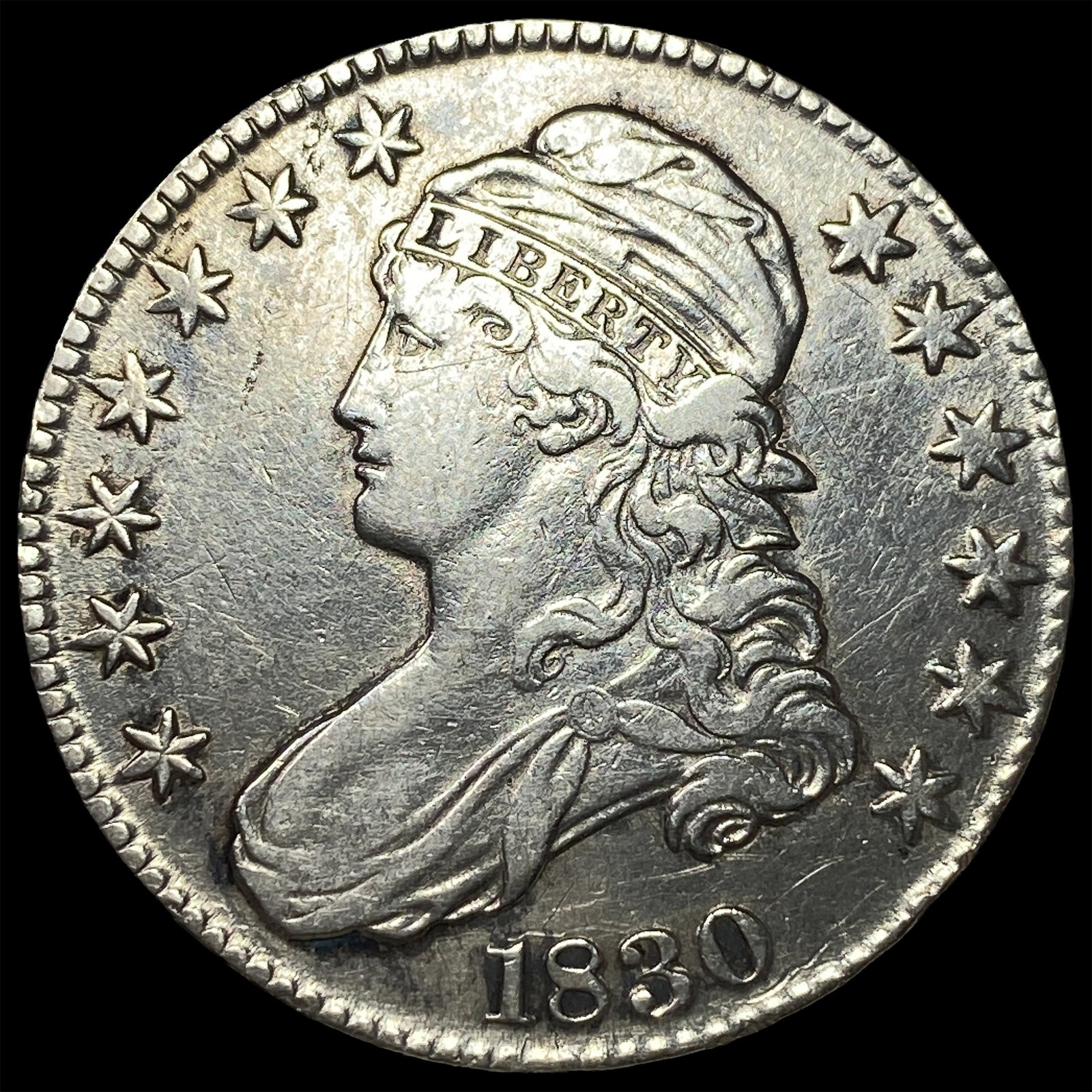 1830 Capped Bust Half Dollar CLOSELY UNCIRCULATED (1 of 2)