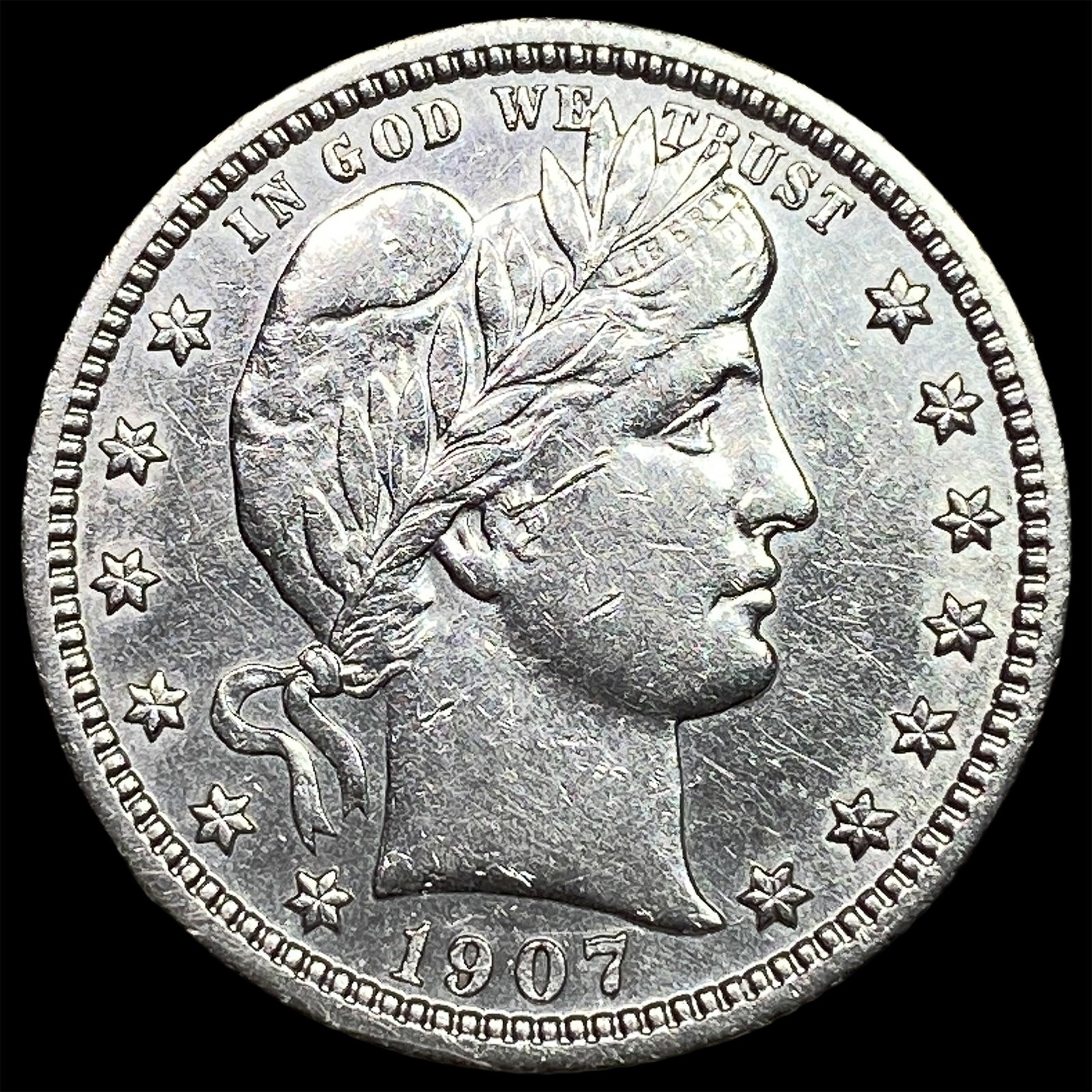 1907-S Silver Barber Quarter UNCIRCULATED: 1907-S Silver Barber Quarter UNCIRCULATED