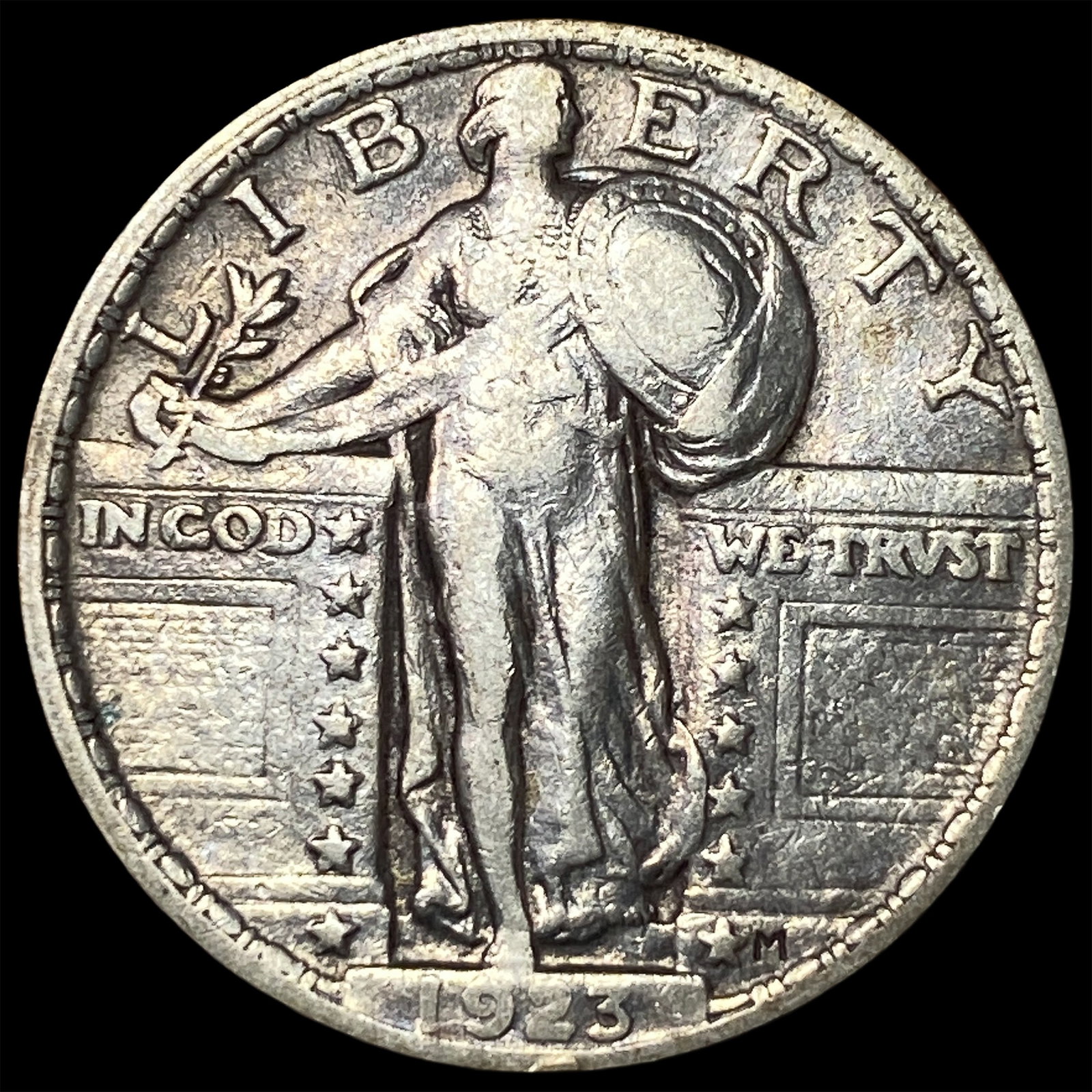 1923 Standing Liberty Quarter NEARLY UNCIRCULATED: 1923 Standing Liberty Quarter NEARLY UNCIRCULATED