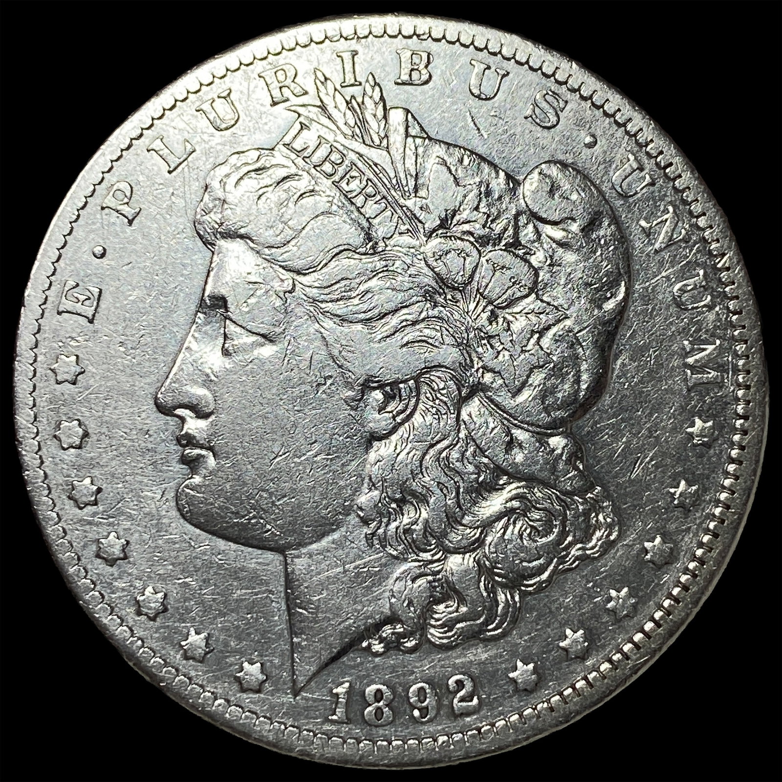 1892-CC Silver Morgan Dollar CLOSELY UNCIRCULATED (1 of 2)