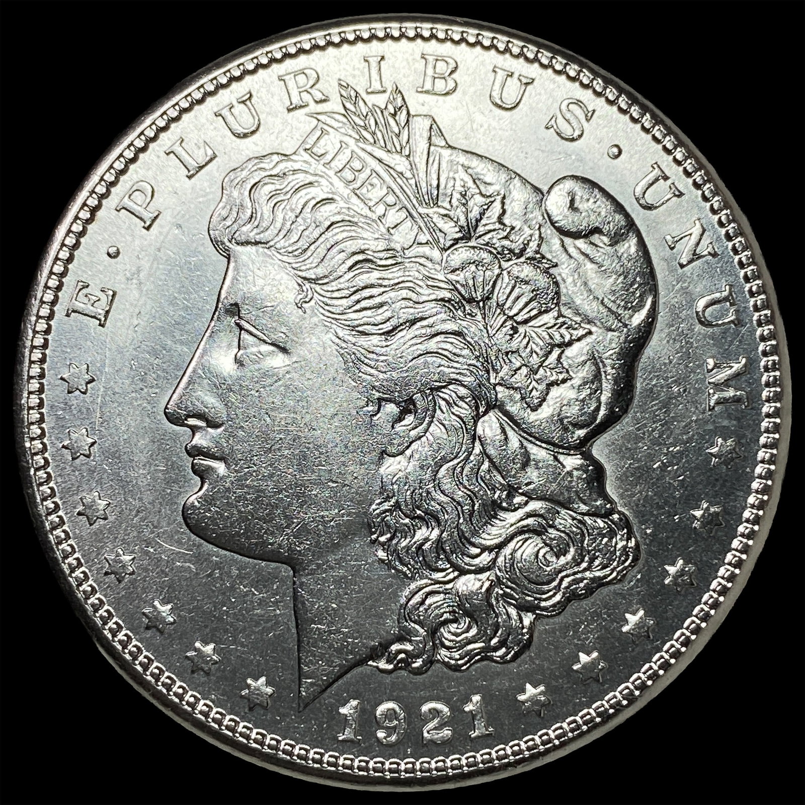 1921-S Silver Morgan Dollar NEARLY UNCIRCULATED: 1921-S Silver Morgan Dollar NEARLY UNCIRCULATED