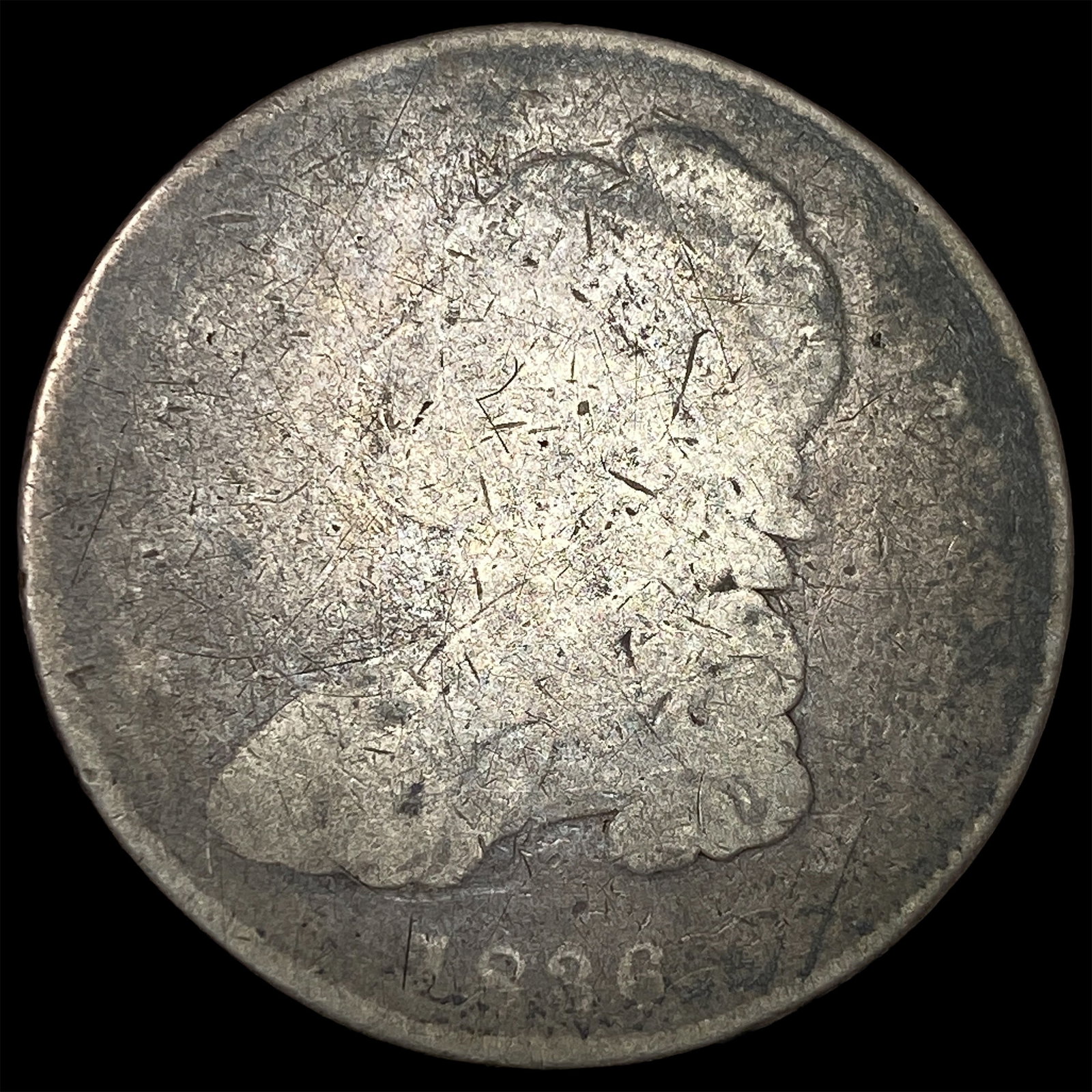 1836 Capped Bust Half Dollar NICELY CIRCULATED (1 of 2)