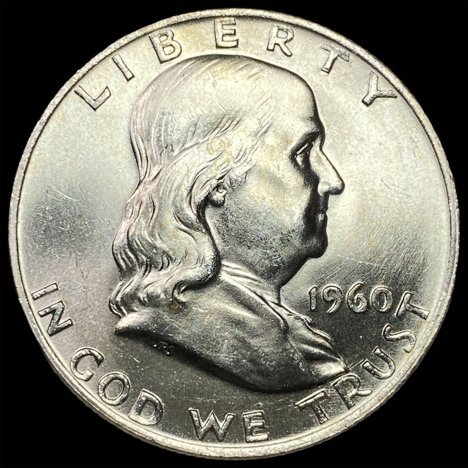 1960-D Silver Half Dollar Franklin CHOICE BU: 1960-D Silver Half Dollar Franklin CHOICE BU