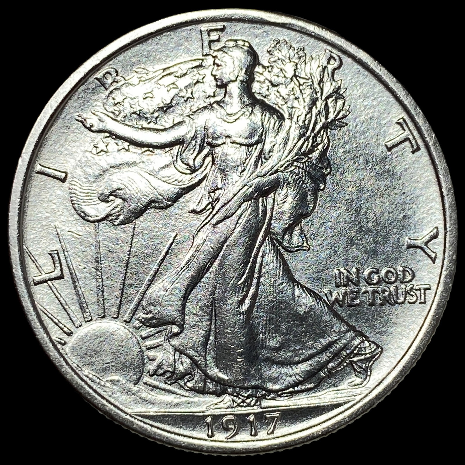 1917 Walking Liberty Half Dollar UNCIRCULATED: 1917 Walking Liberty Half Dollar UNCIRCULATED