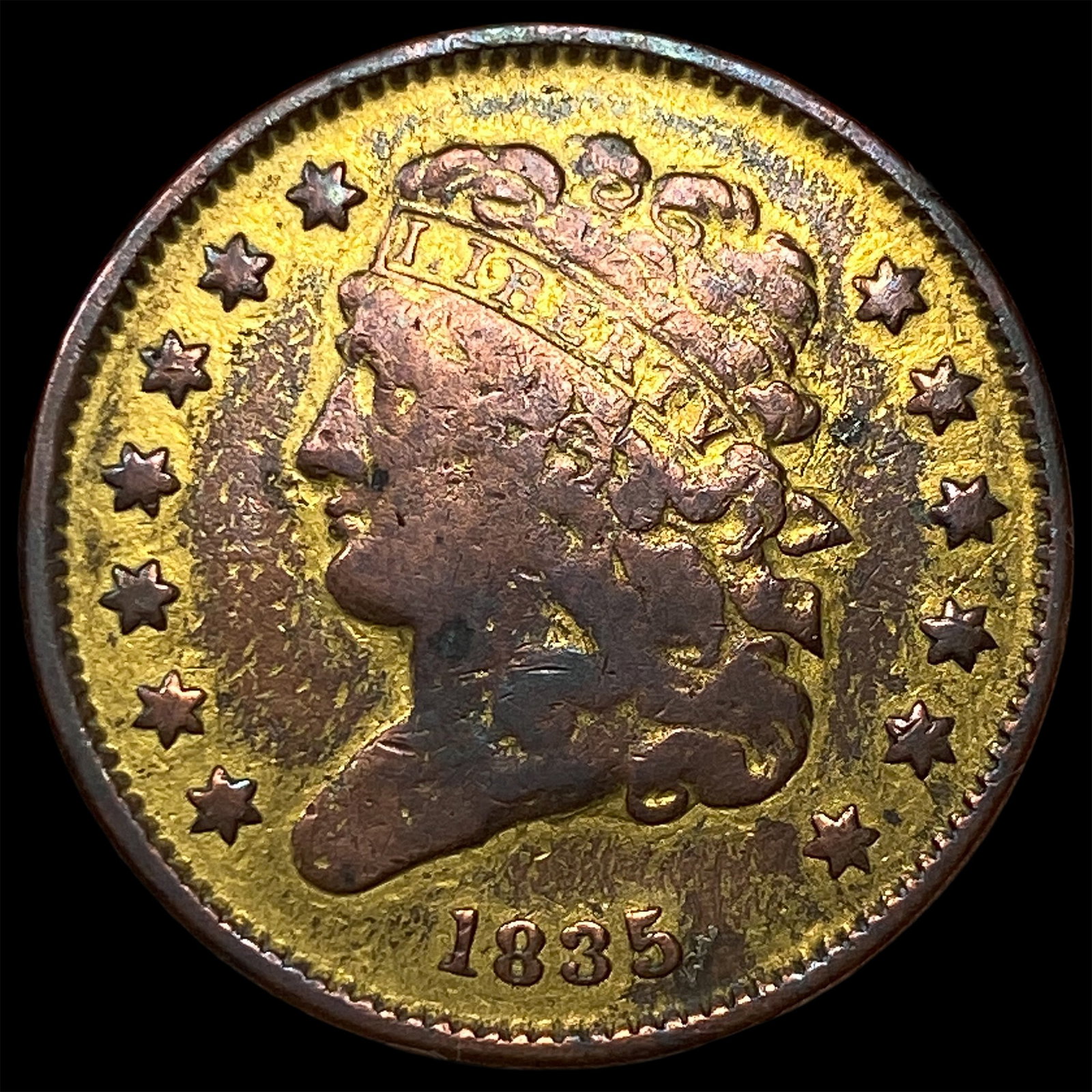 1835 Classic Head Half Cent LIGHTLY CIRCULATED (1 of 2)