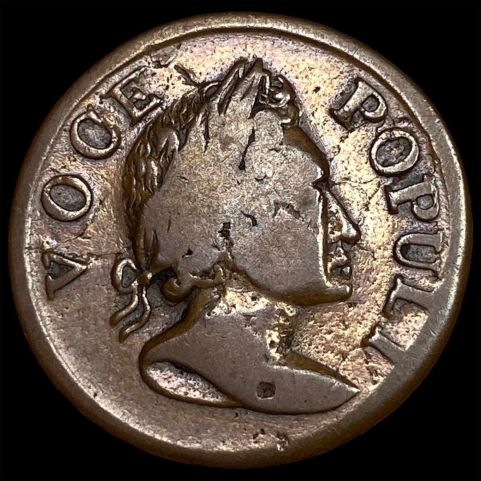 1760 Voce Populi Halfpenny Ireland. LIGHTLY CIRCULATED: 1760 Voce Populi Halfpenny Ireland. LIGHTLY CIRCULATED