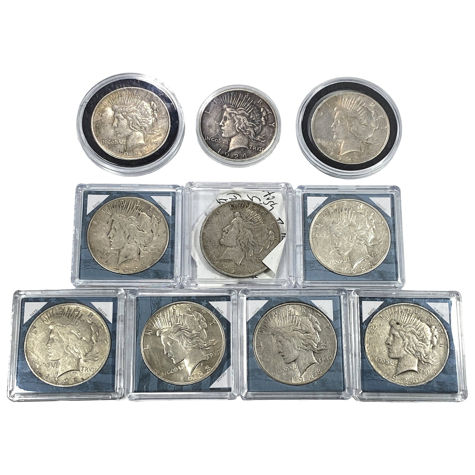 [10 Coins] 1922-1927 Silver Peace Dollar (1 of 2)