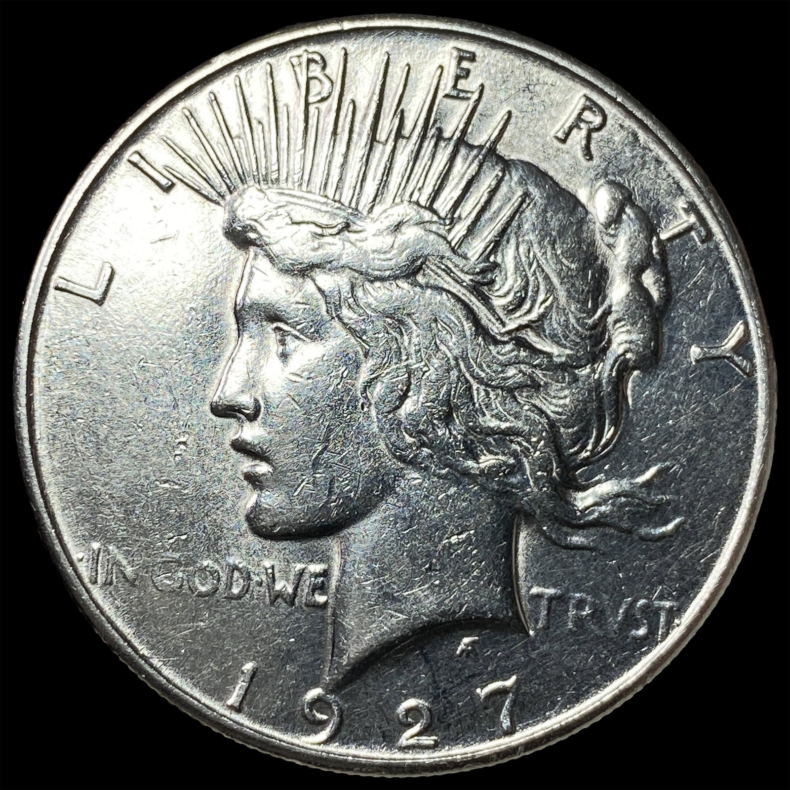 1927-S Silver Peace Dollar CLOSELY UNCIRCULATED: 1927-S Silver Peace Dollar CLOSELY UNCIRCULATED