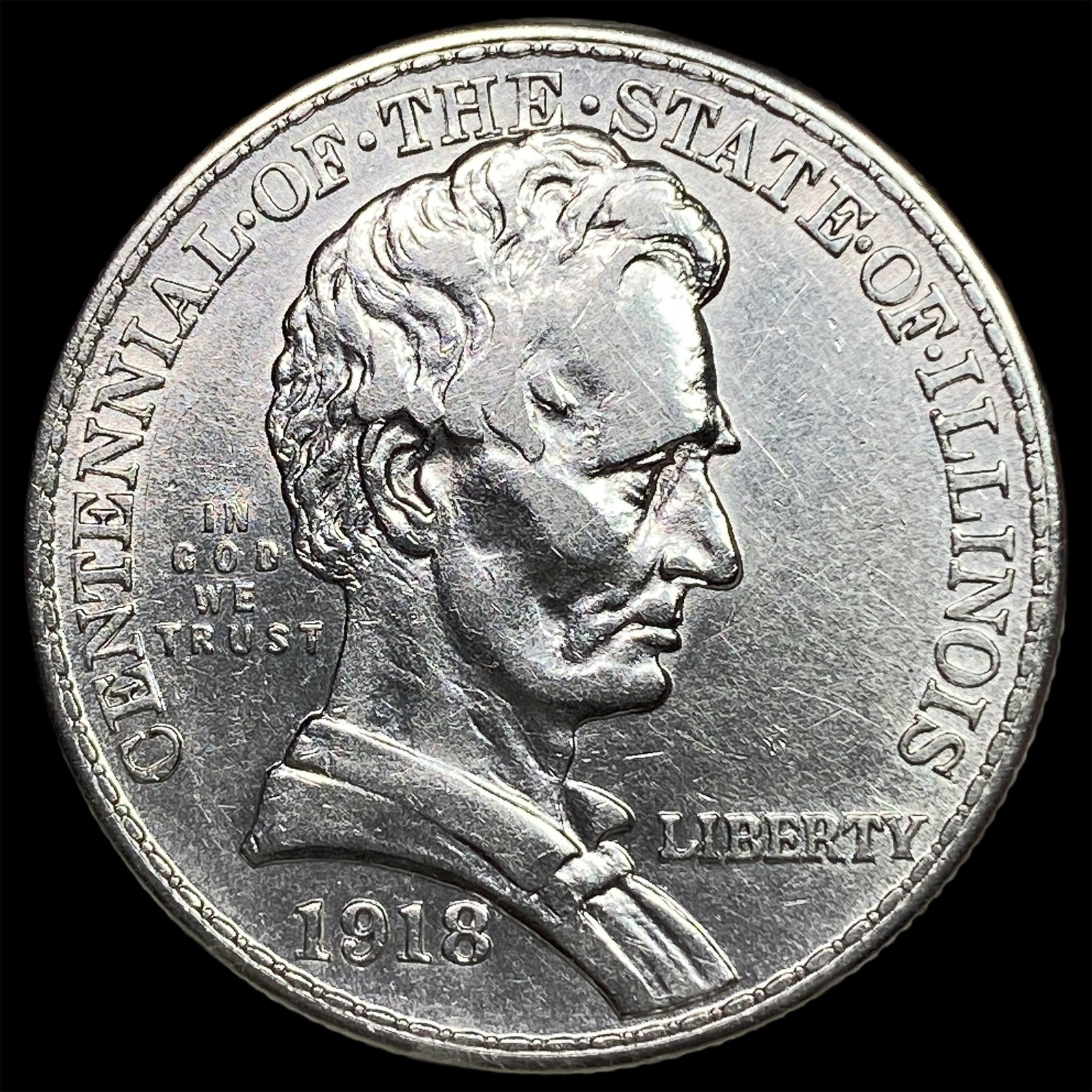 1918 Silver Half Dollar Illinois Centennial UNCIRCULATED (1 of 2)