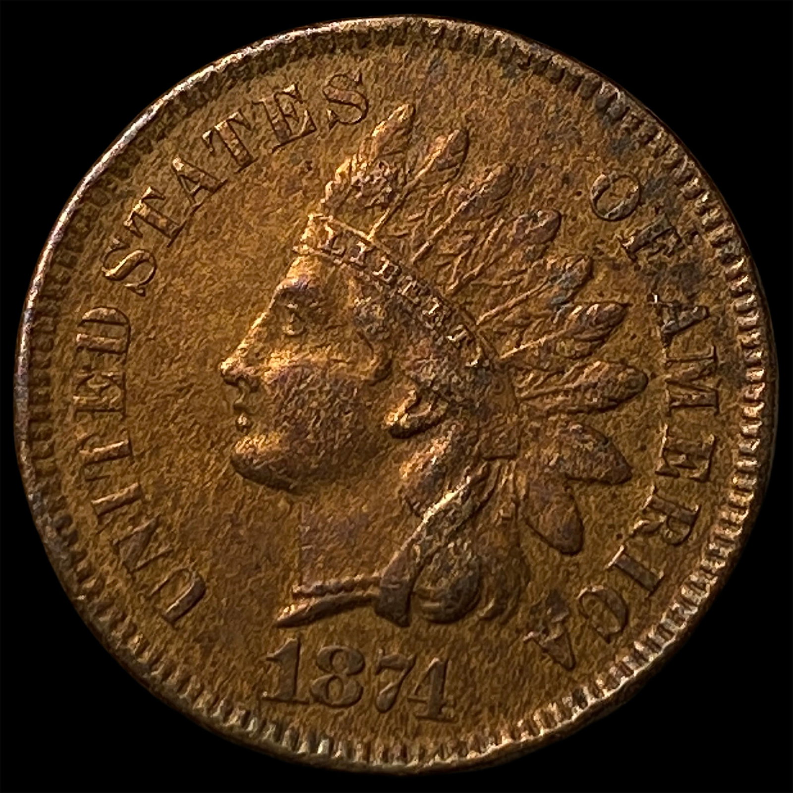 1874 Indian Head Cent HIGH GRADE (1 of 2)