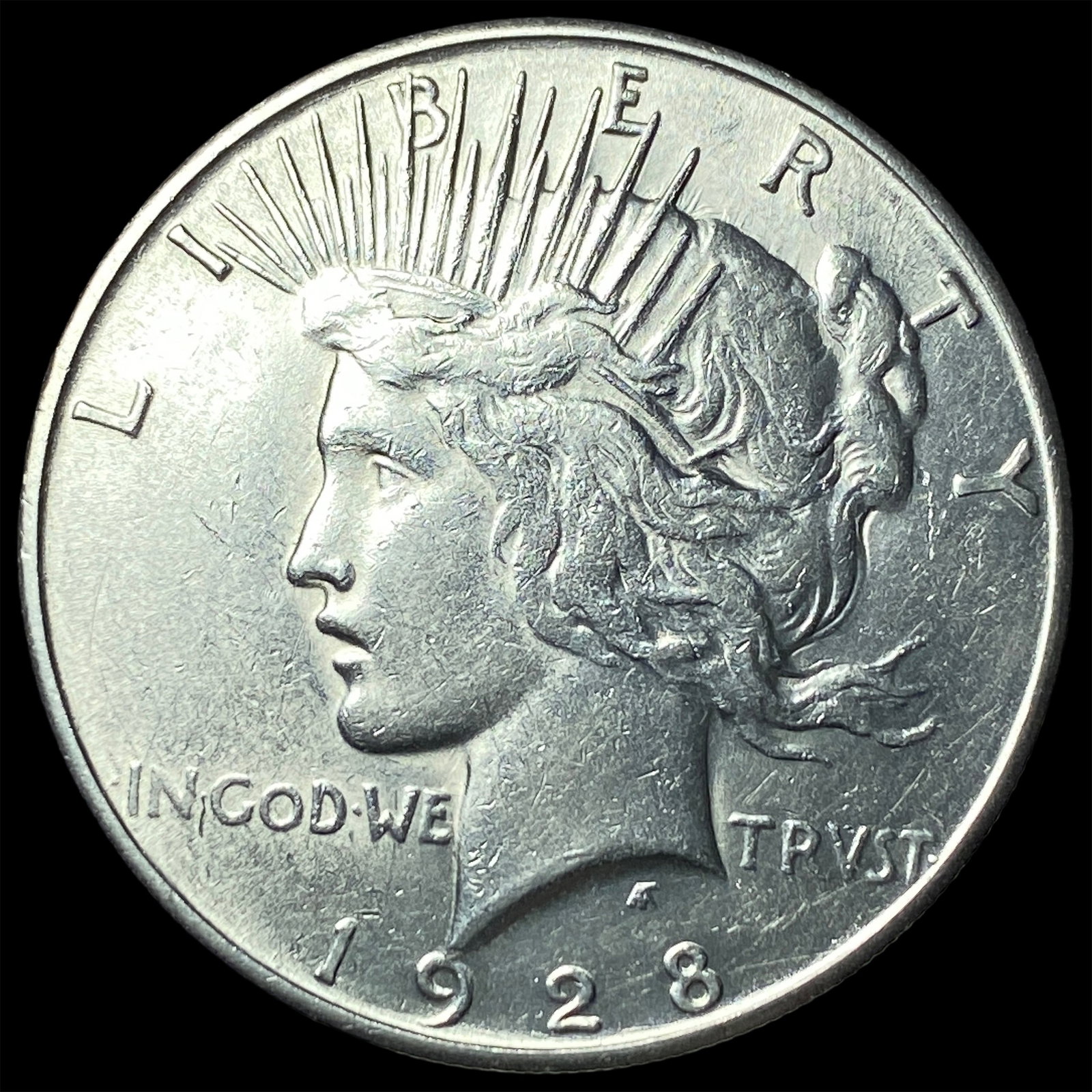 1928-S Silver Peace Dollar CLOSELY UNCIRCULATED: 1928-S Silver Peace Dollar CLOSELY UNCIRCULATED