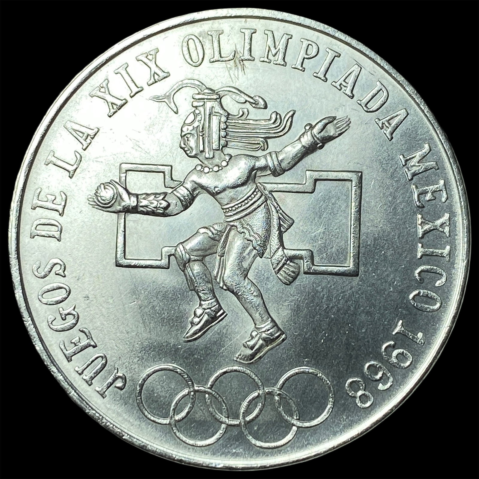 1968 Mexico Silver 25 Pesos Olympic UNCIRCULATED (1 of 2)