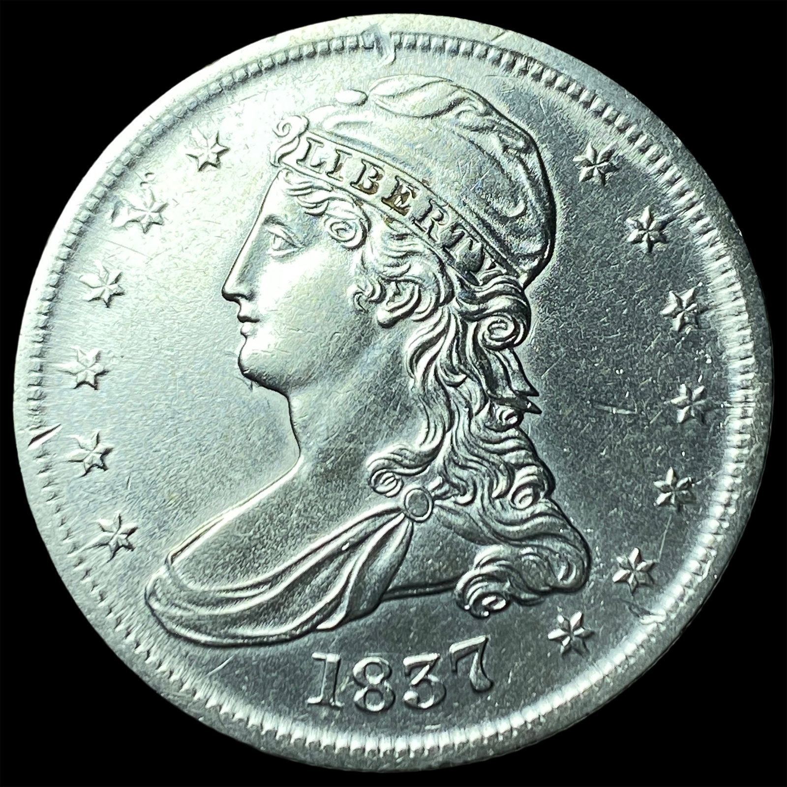 1837 Capped Bust Half Dollar UNCIRCULATED (1 of 2)