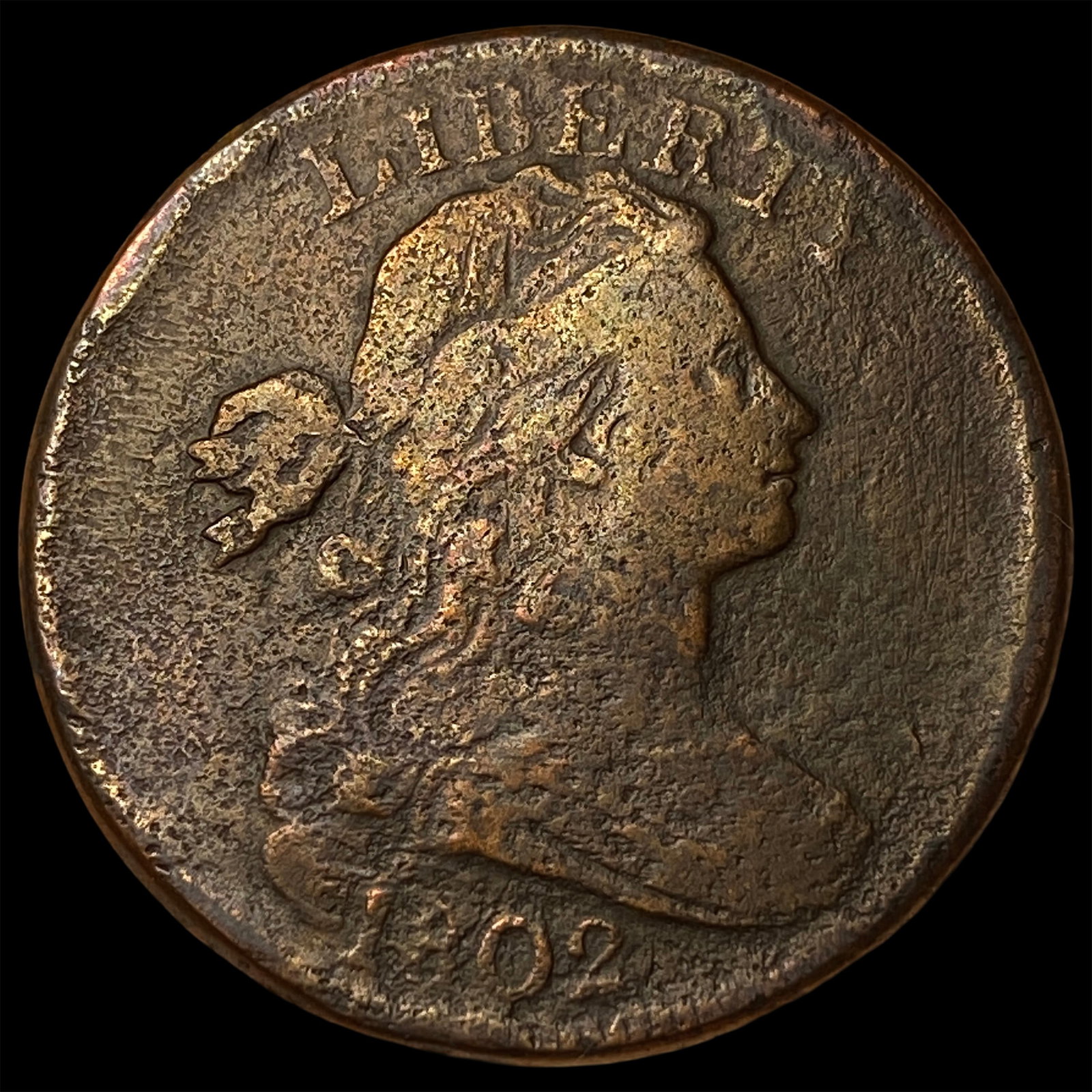 1802 Draped Bust Large Cent LIGHTLY CIRCULATED (1 of 2)