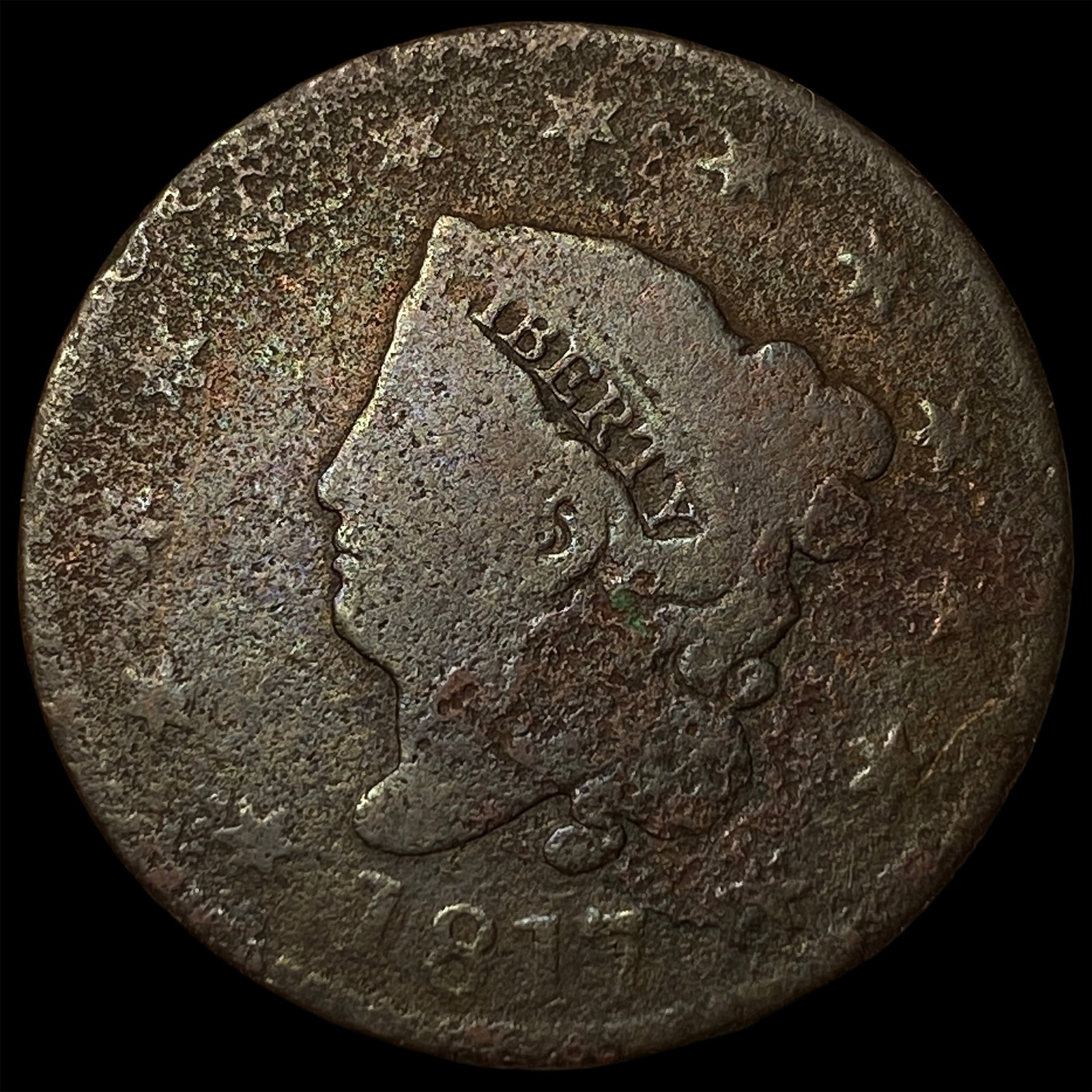1817 Coronet Head Large Cent LIGHTLY CIRCULATED (1 of 2)