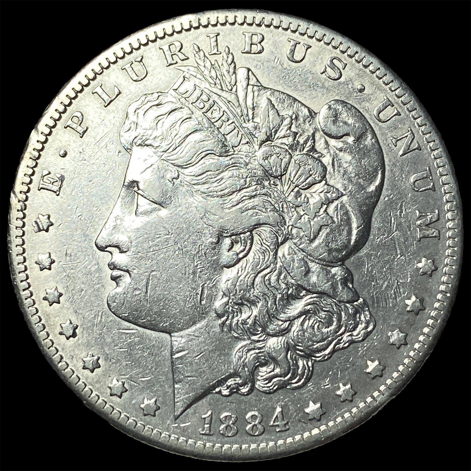 1884-S Silver Morgan Dollar CLOSELY UNCIRCULATED: 1884-S Silver Morgan Dollar CLOSELY UNCIRCULATED