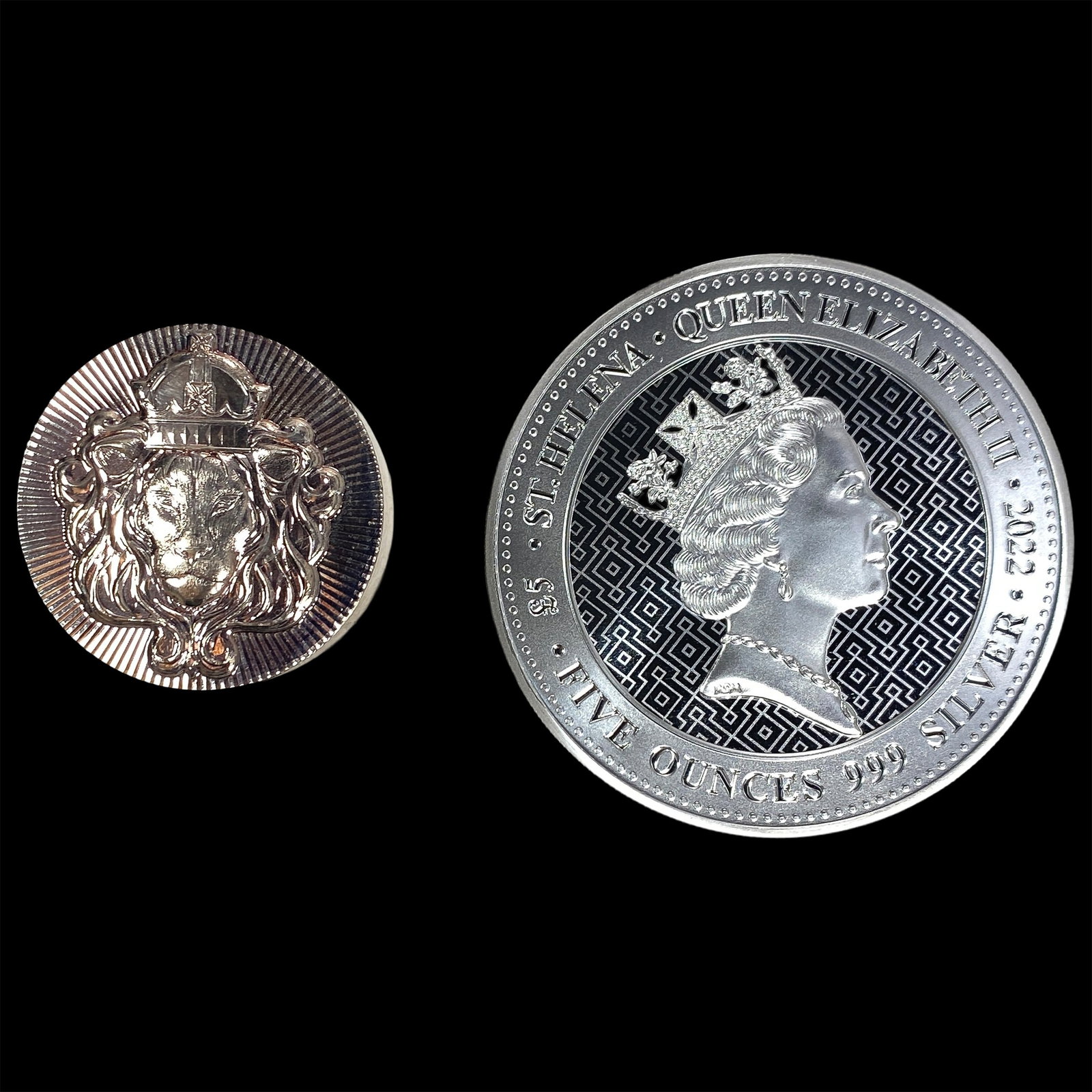 [2 Coins] 2022 Silver 5 oz Coins (1 of 2)