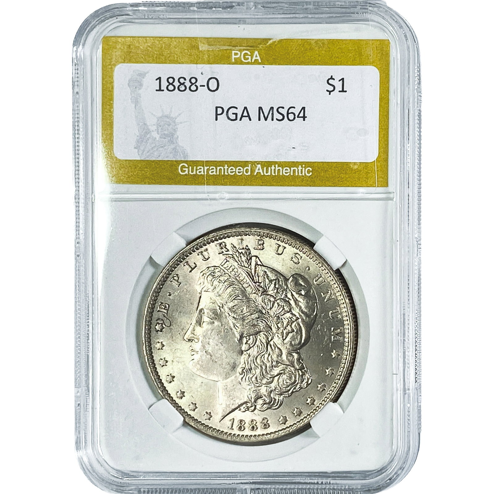 1888-O Morgan Silver Dollar PGA MS64: 1888-O Morgan Silver Dollar PGA MS64