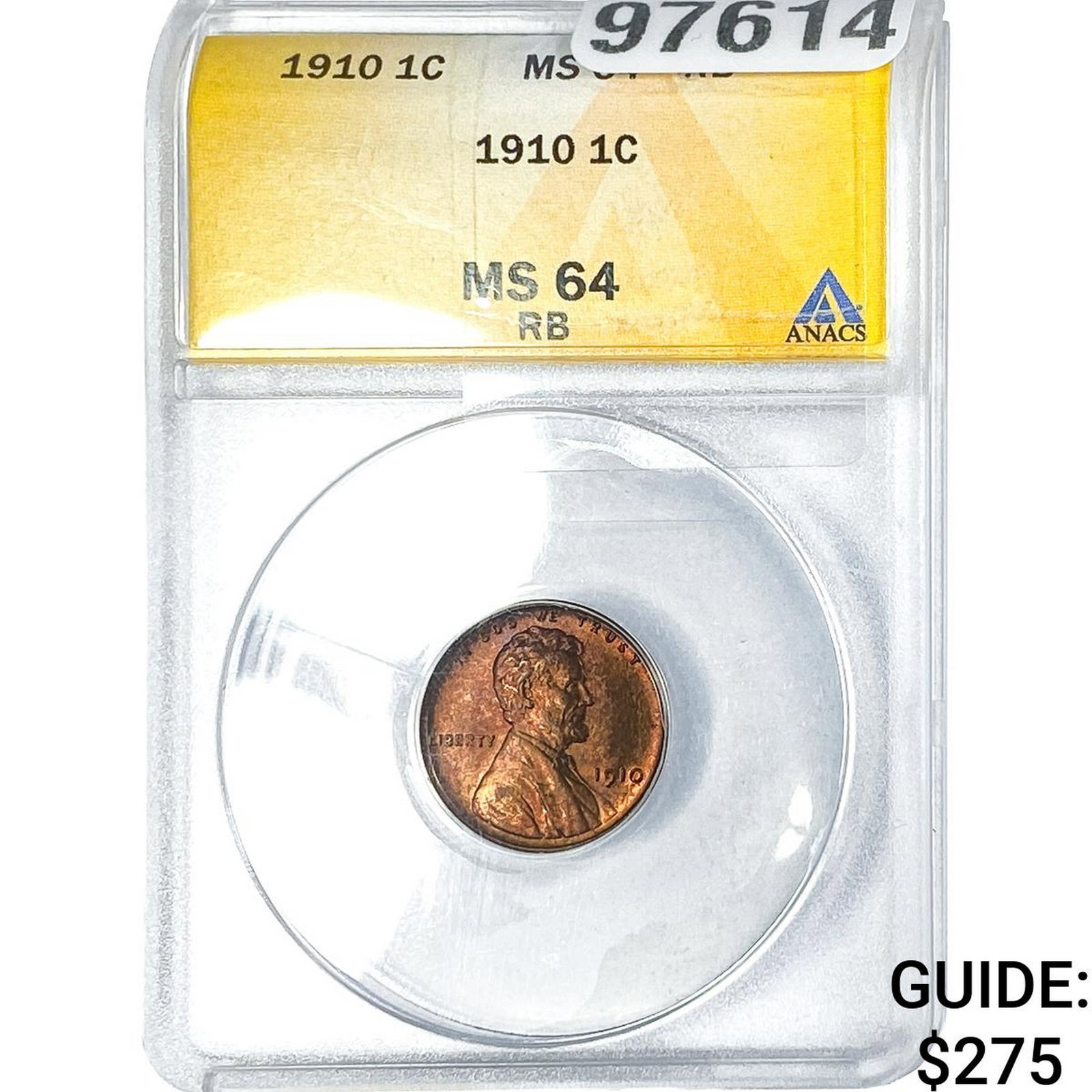 1910 Wheat Cent ANACS MS64 RB (1 of 2)