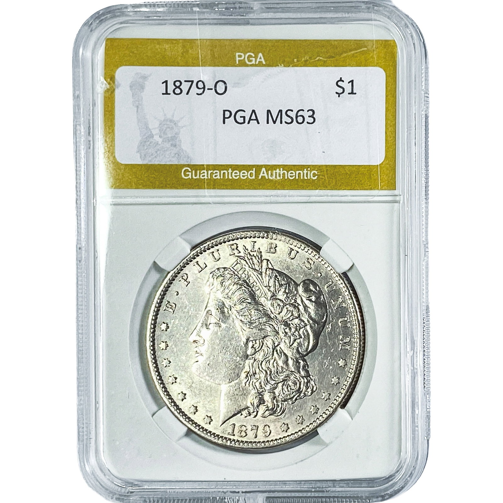1879-O Morgan Silver Dollar PGA MS63: 1879-O Morgan Silver Dollar PGA MS63