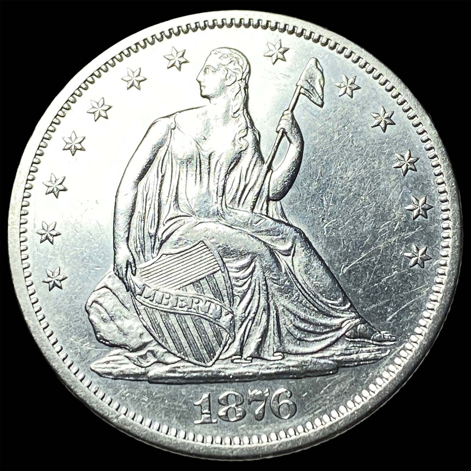 1876-S Silver Half Dollar UNCIRCULATED (1 of 2)