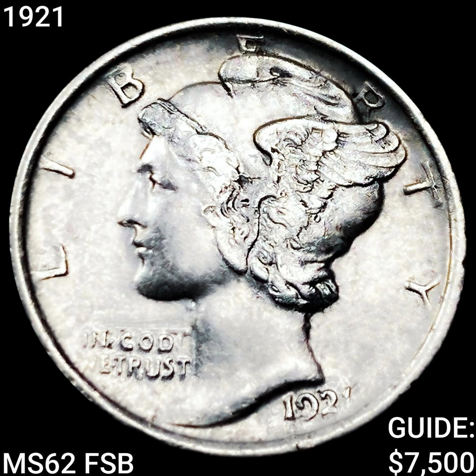 1921 Mercury Dime UNCIRCULATED FSB (1 of 2)