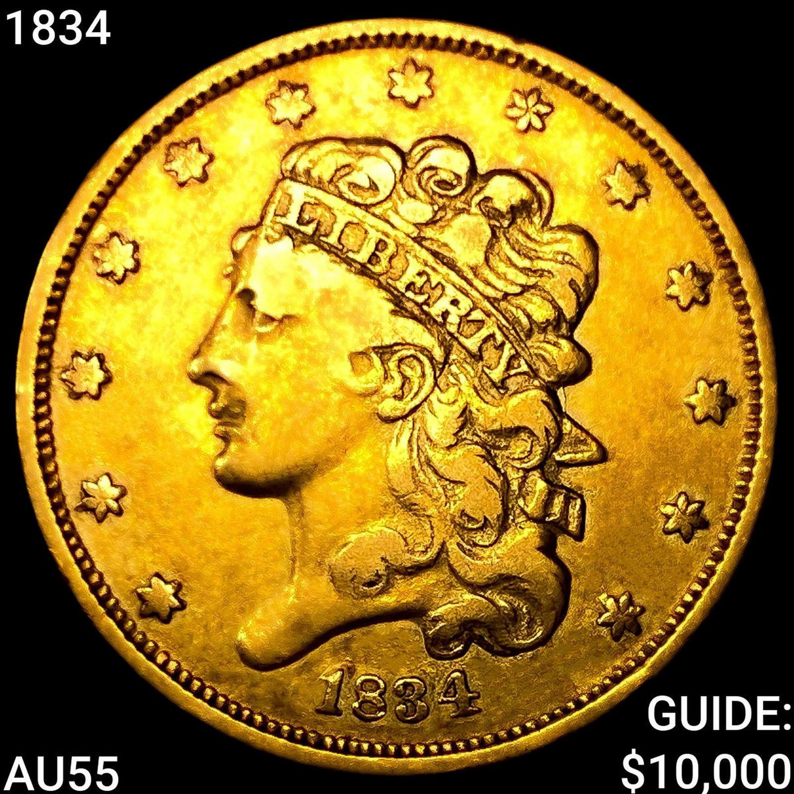 1834 $5 Gold Half Eagle (1 of 2)