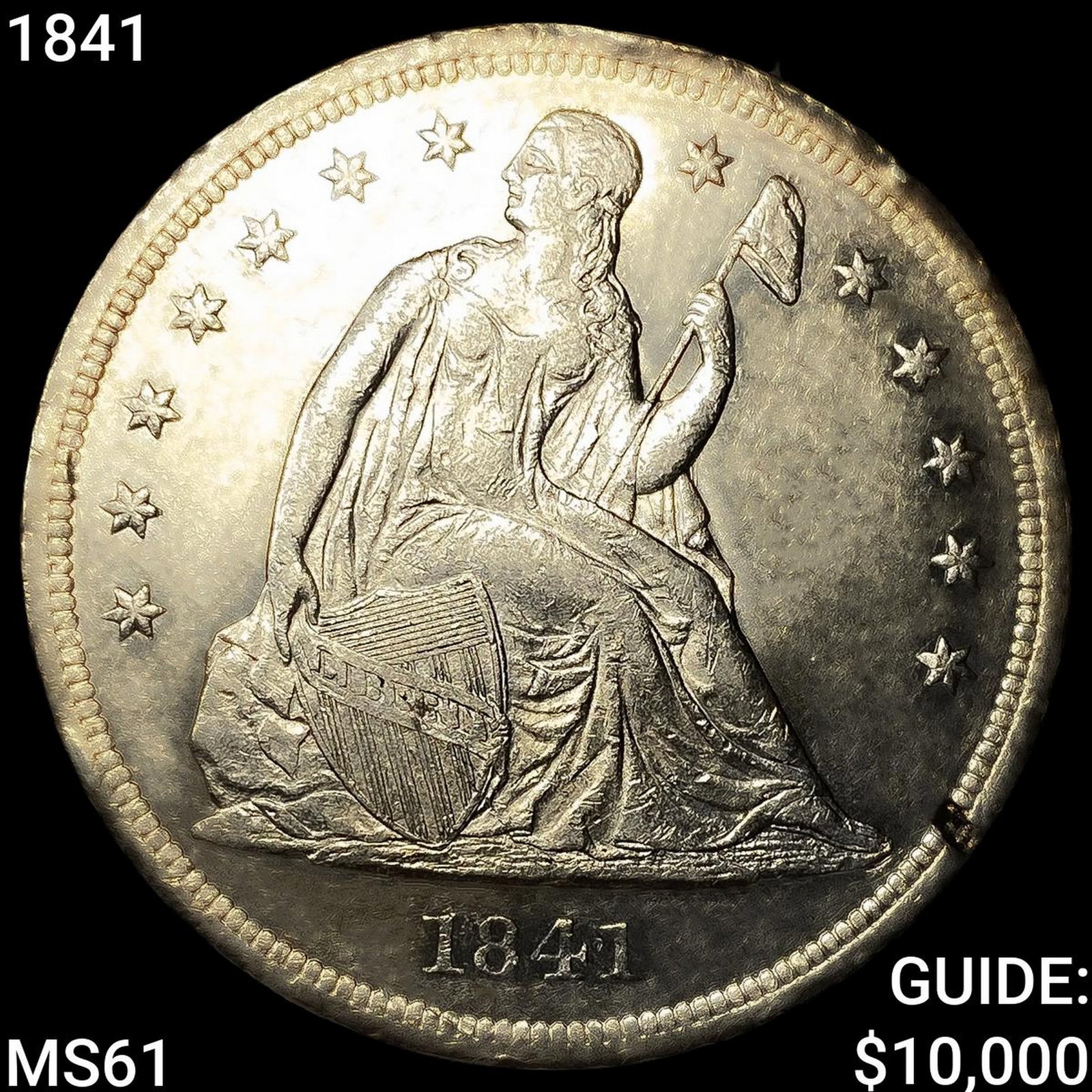 1841 Seated Liberty Dollar (1 of 2)