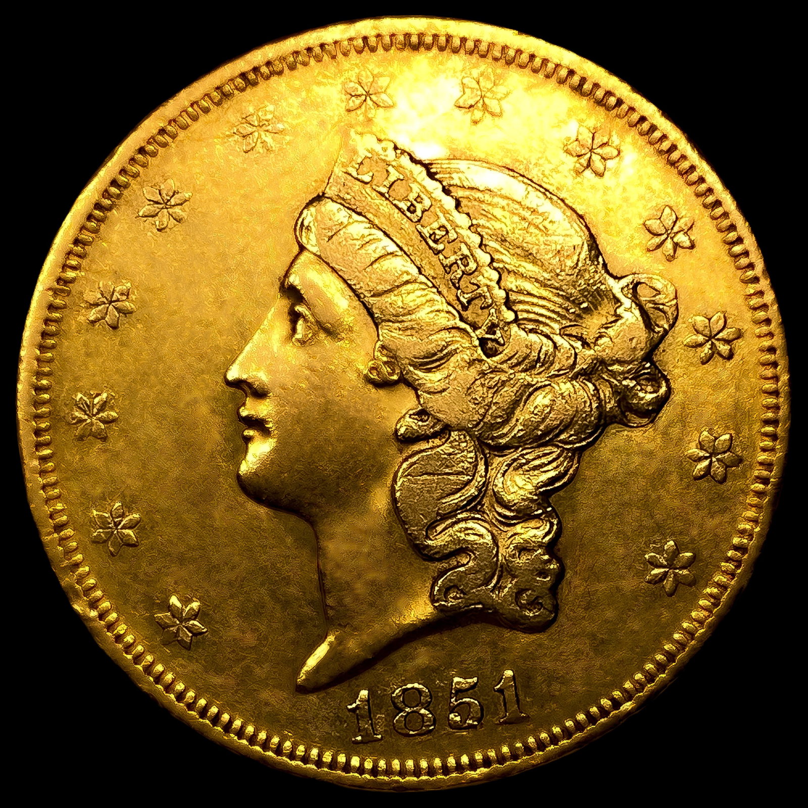 1851 $20 Gold Double Eagle (1 of 2)